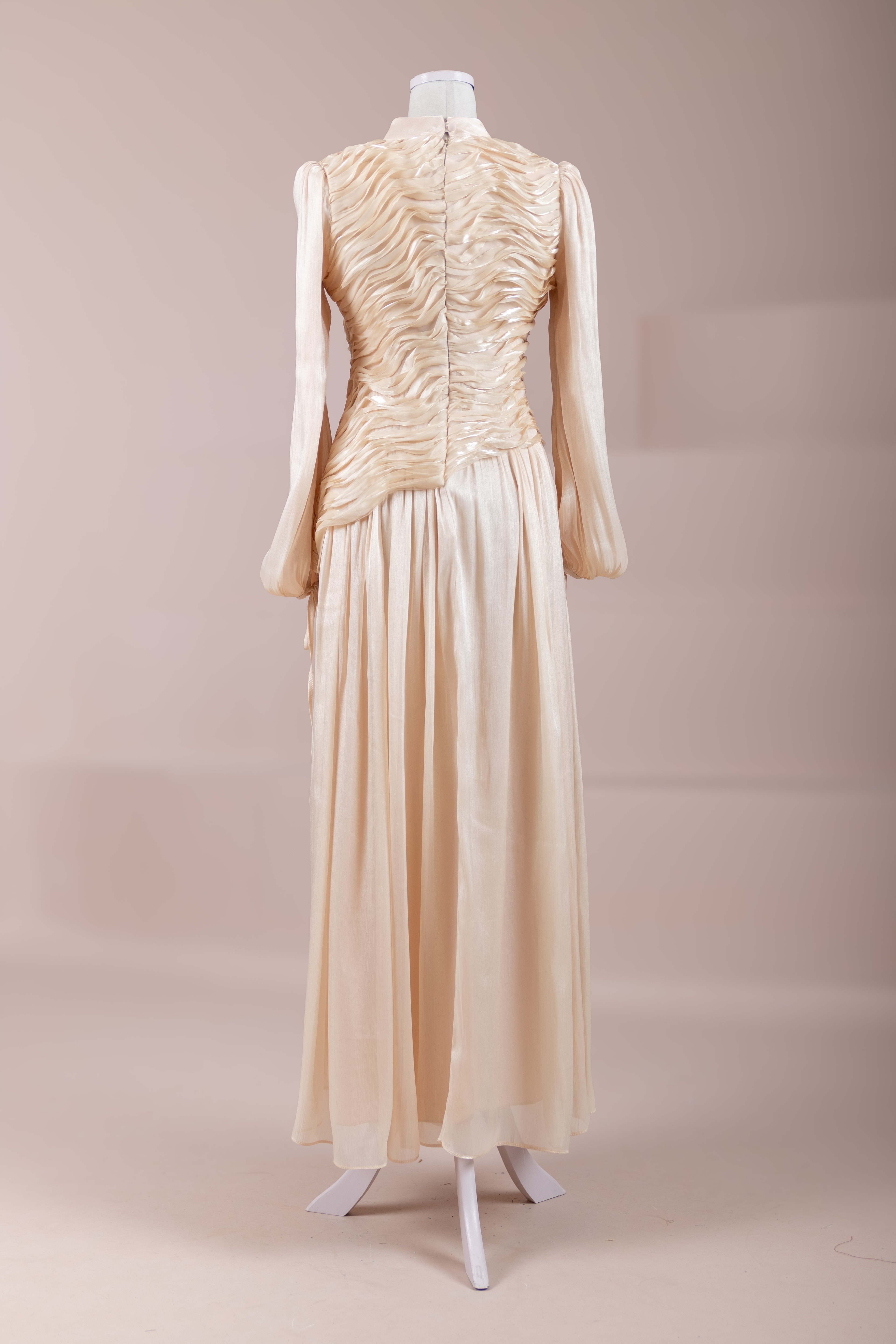 Dalia Tesettür Abiye - Ecru