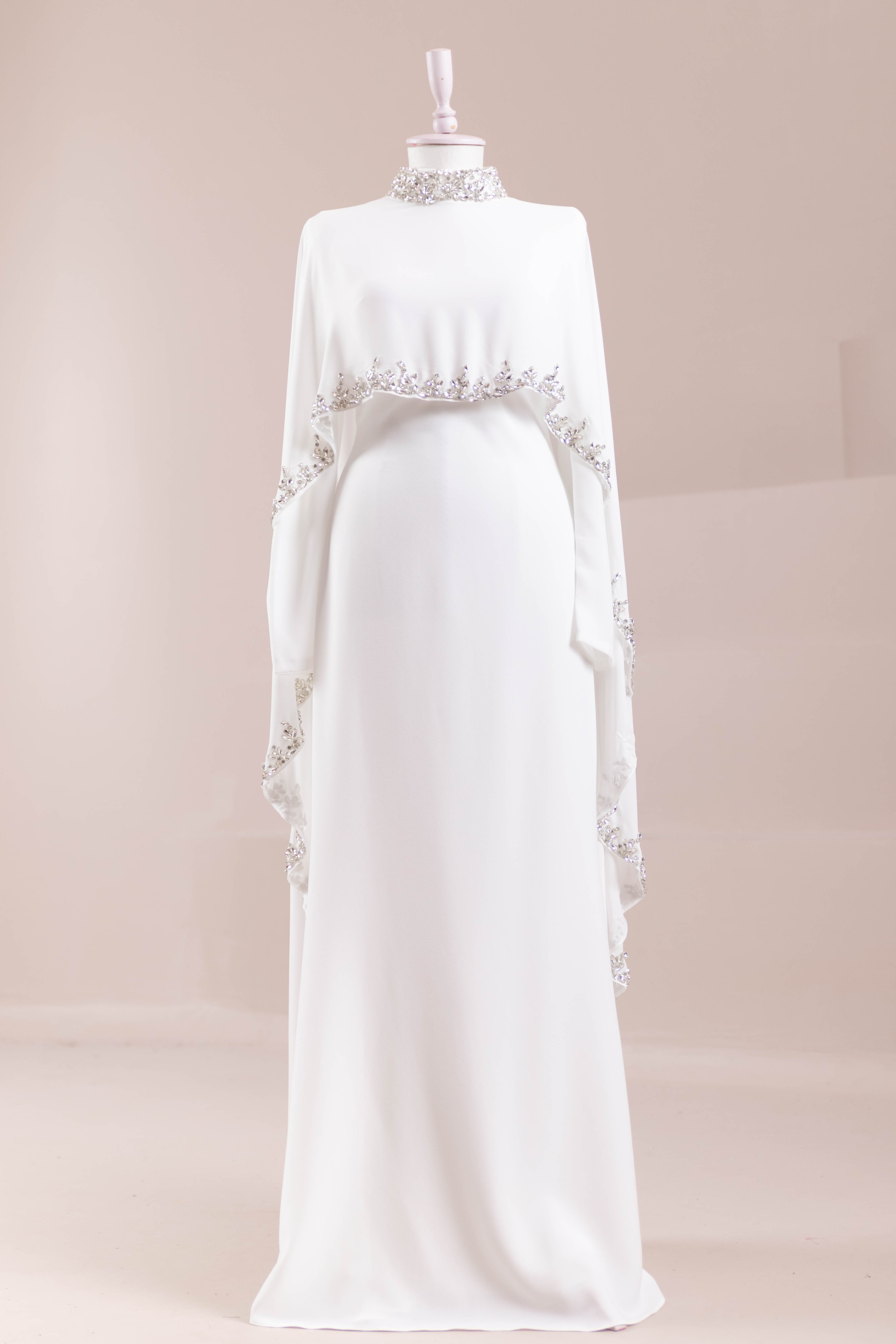 Layali Tesettür Abiye - White