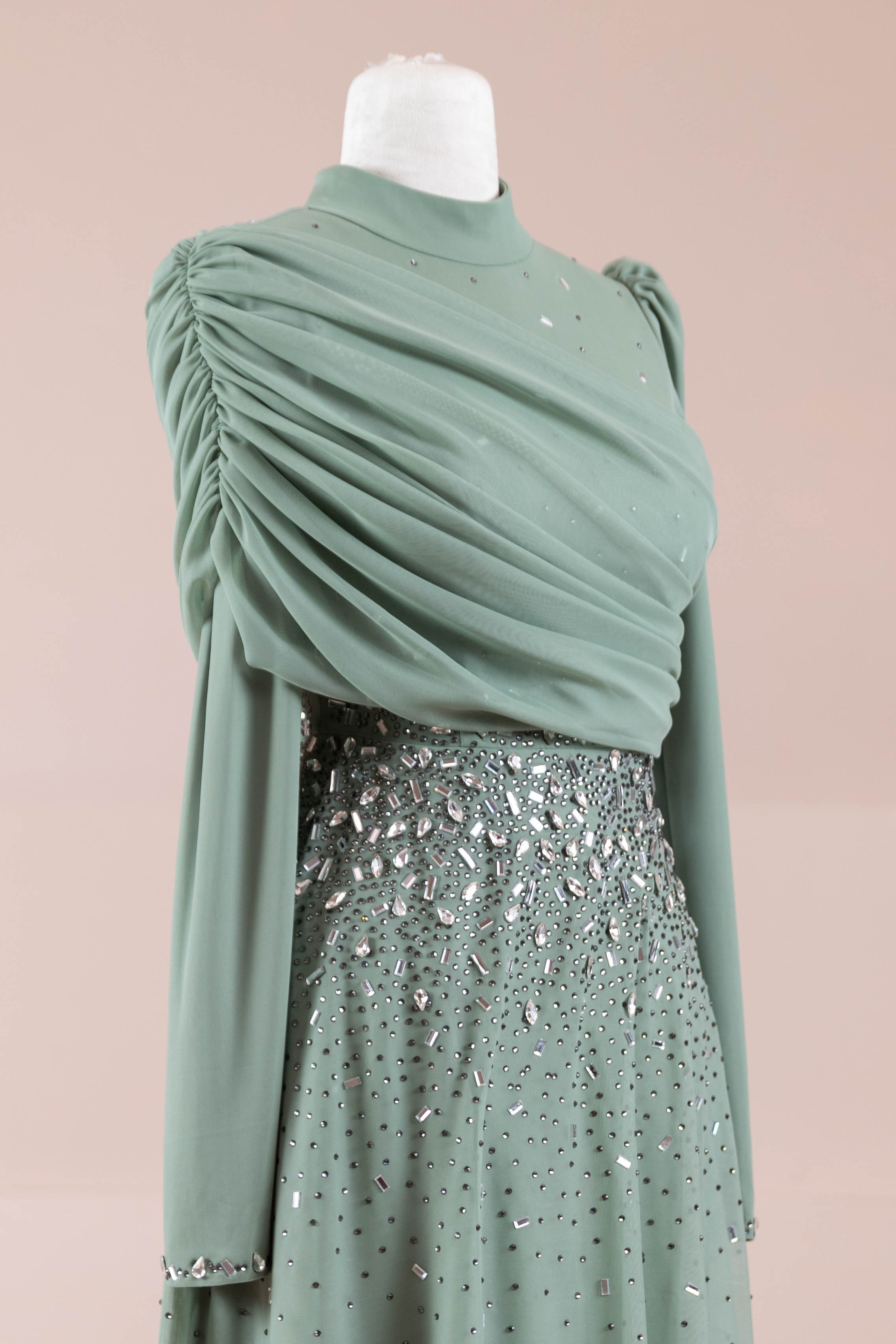 Levia Tesettür Abiye - mint