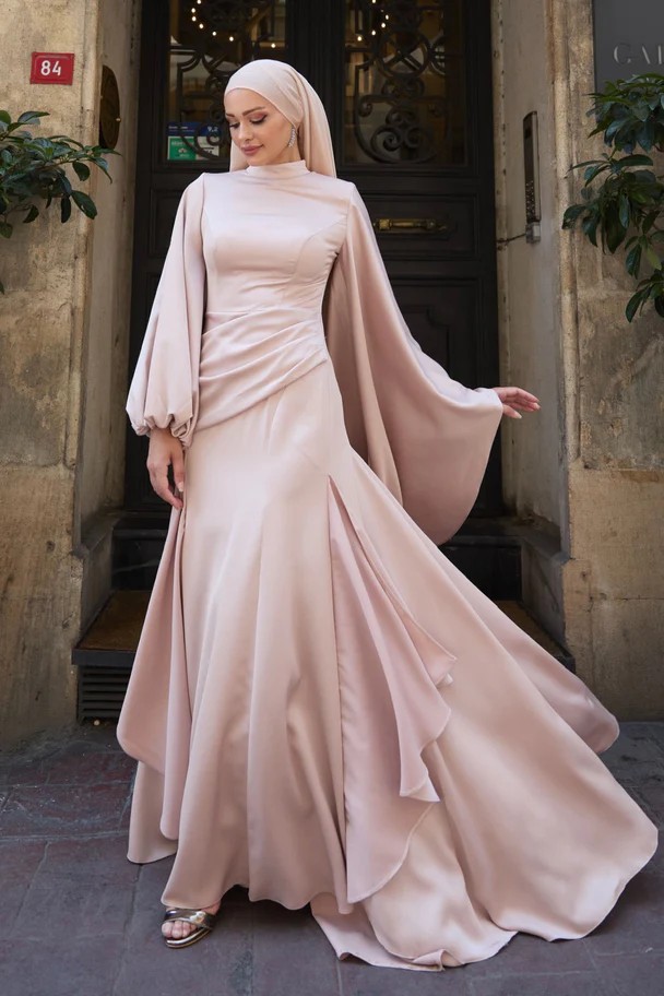 Eyşan Tesettür Abiye - Powder Pink