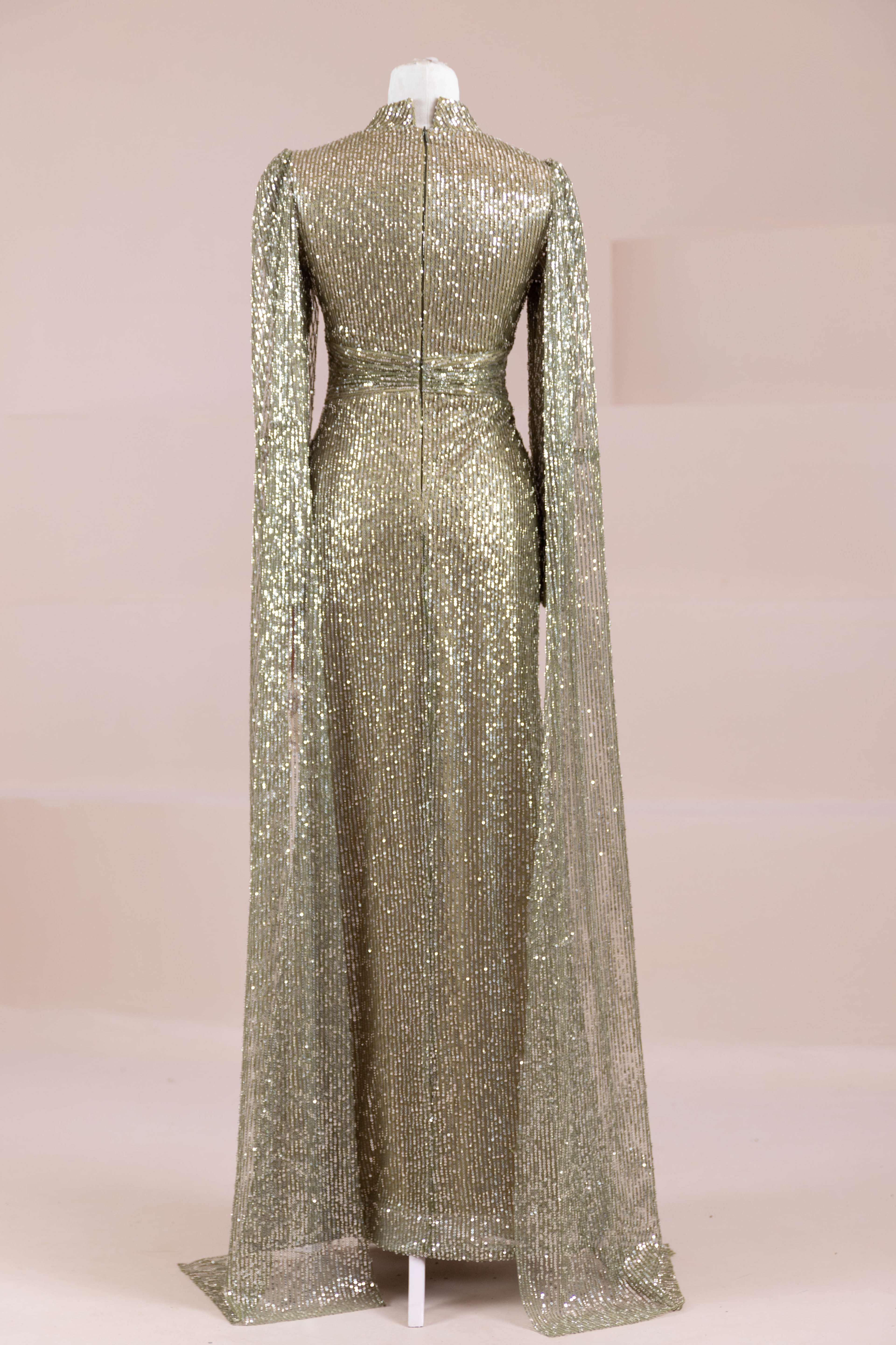 Solea Tesettür Abiye - Khaki