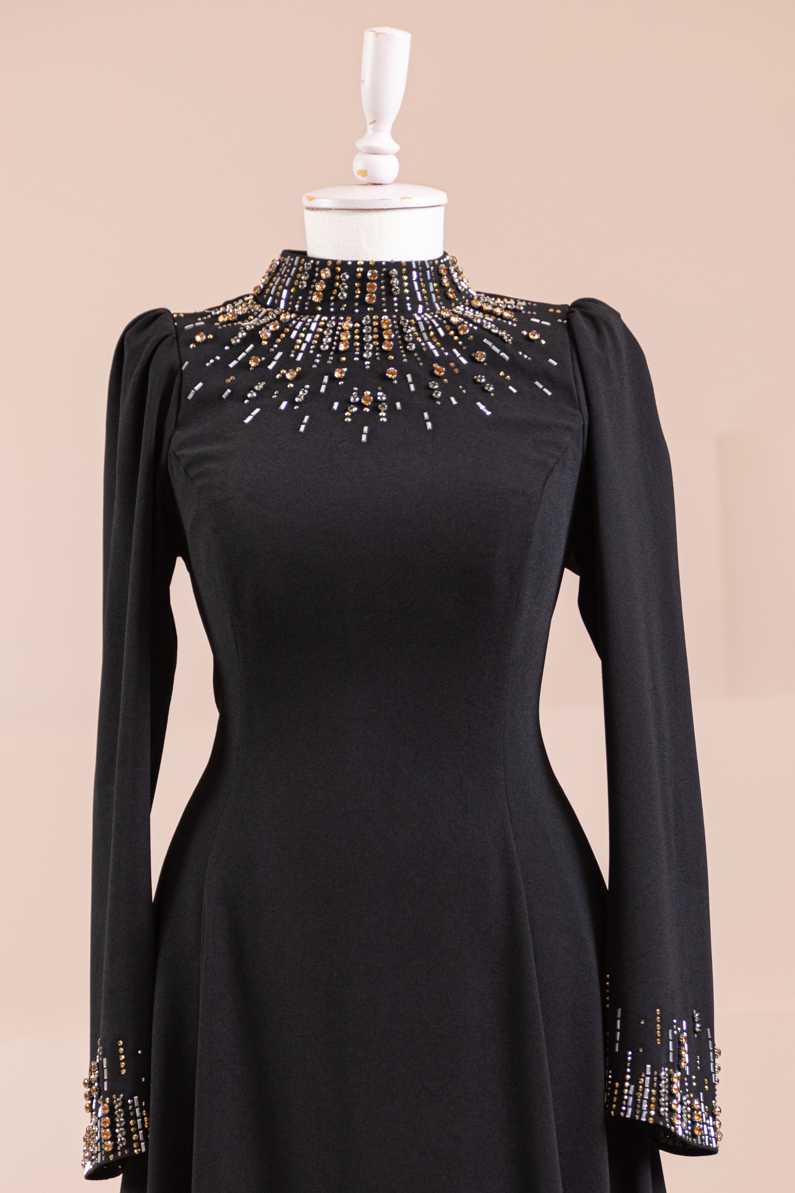 Velna Tesettür Abiye - Black