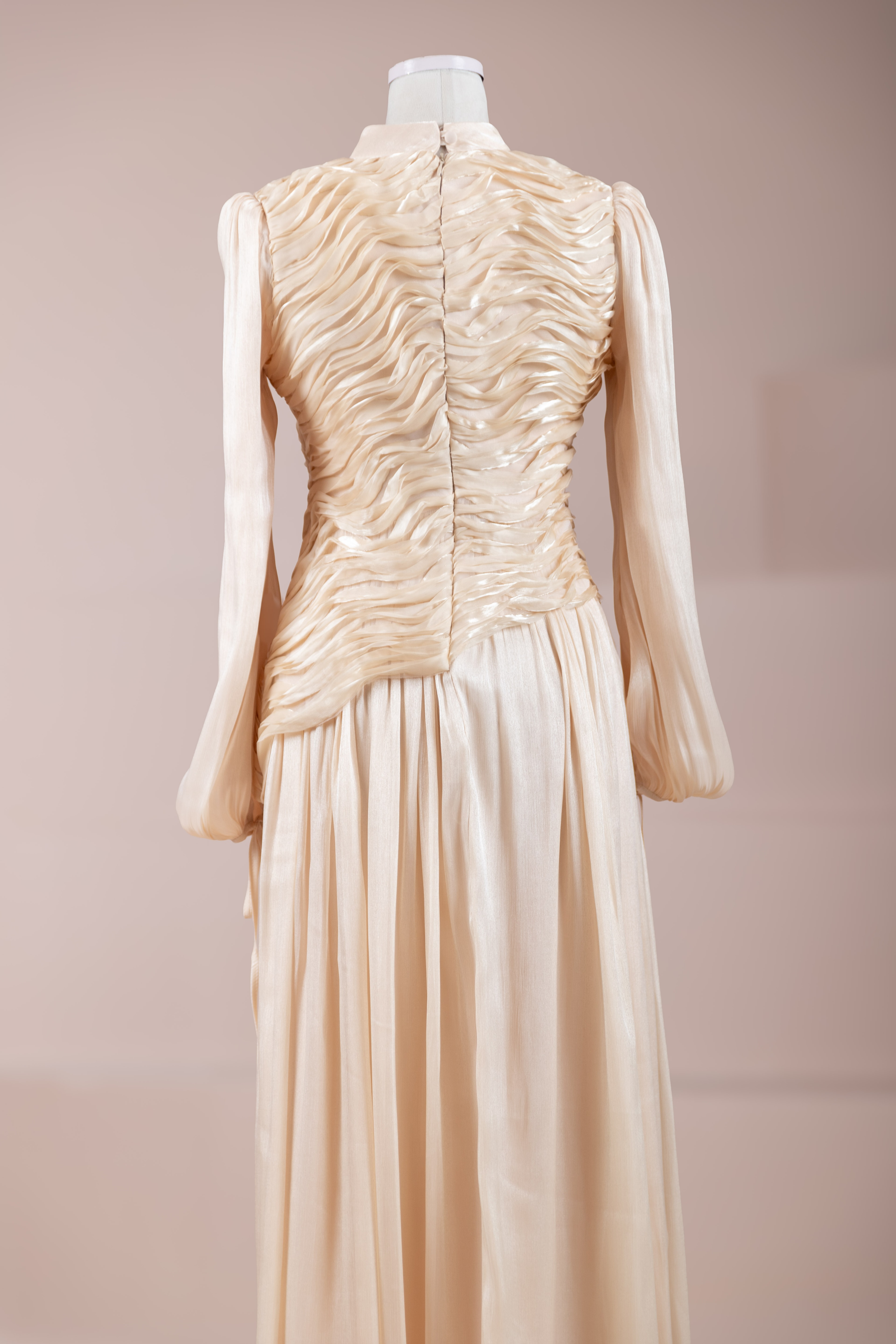 Dalia Tesettür Abiye - Ecru