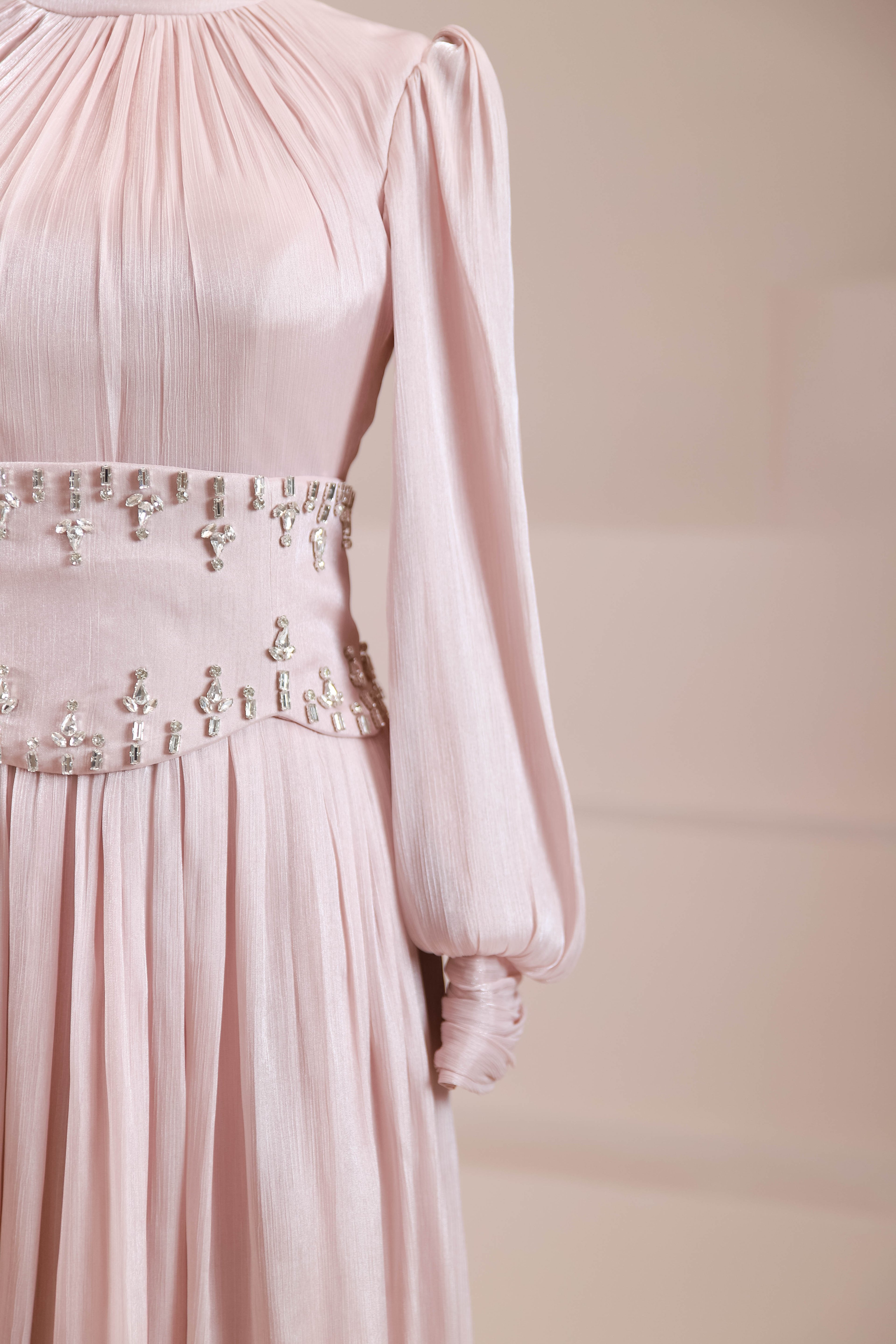 Belora Tesettür Abiye - Powder Pink