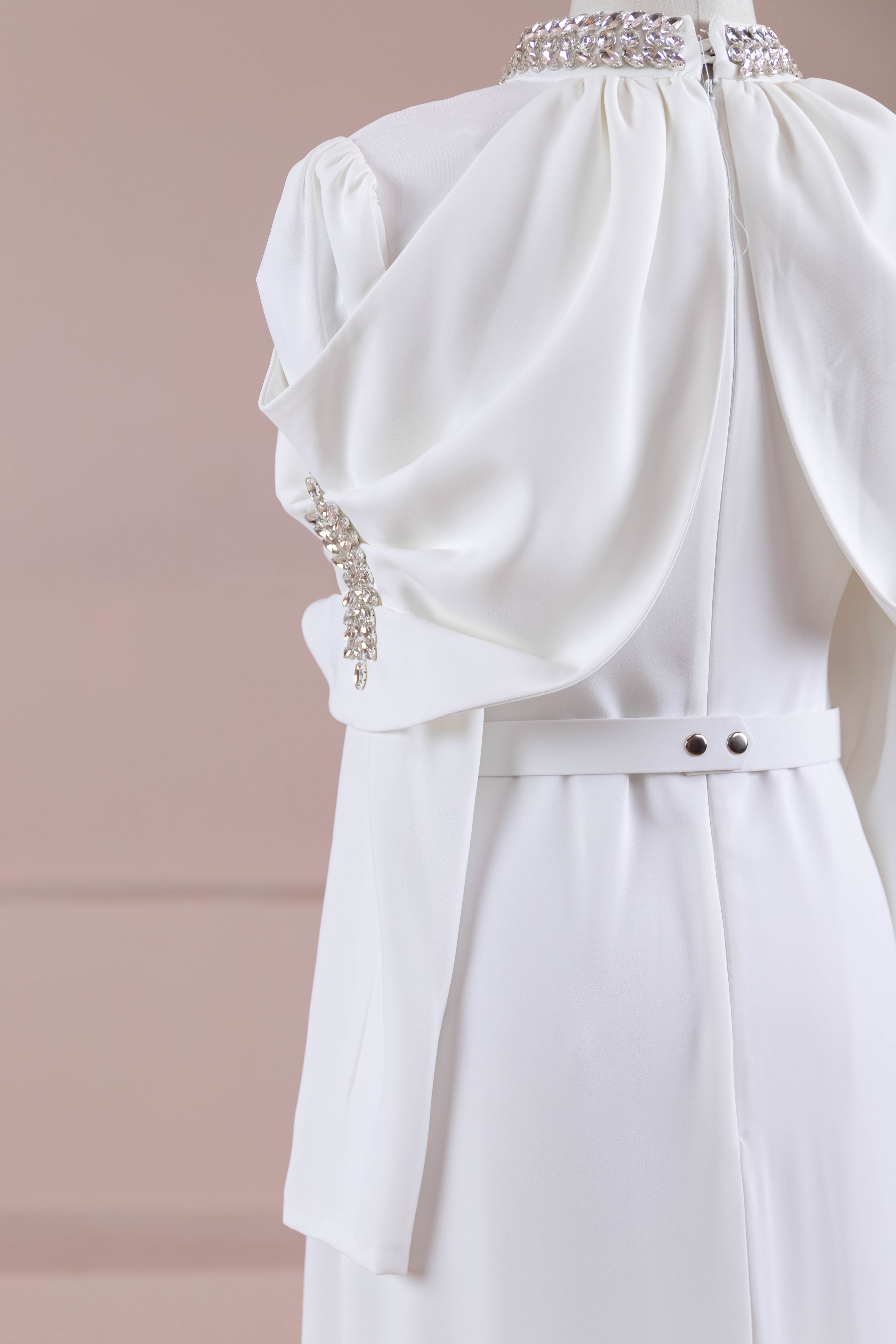 Tilu Tesettür Abiye  - White