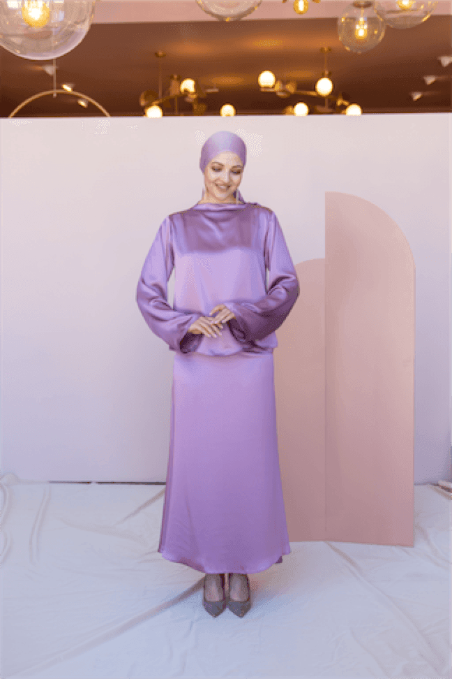 Candida Hijab Set - Lilac