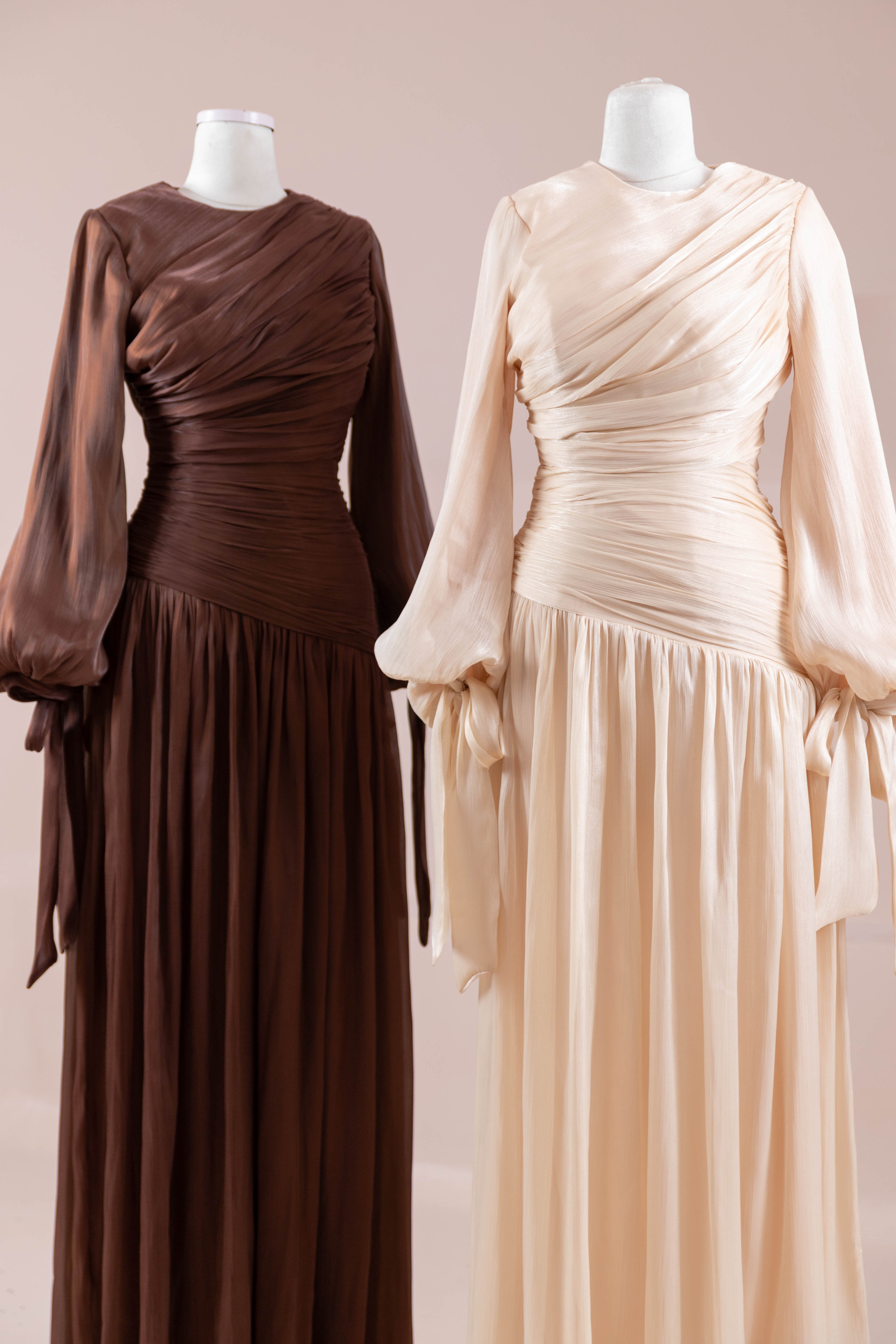Lova Tesettür Abiye - berry brown