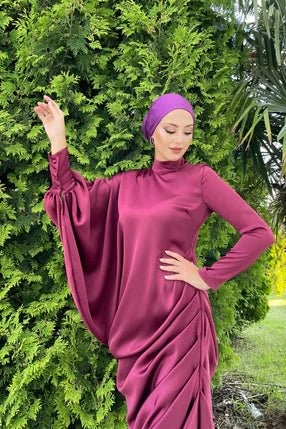 Almira Cherry Rotten Hijab Evening Dress