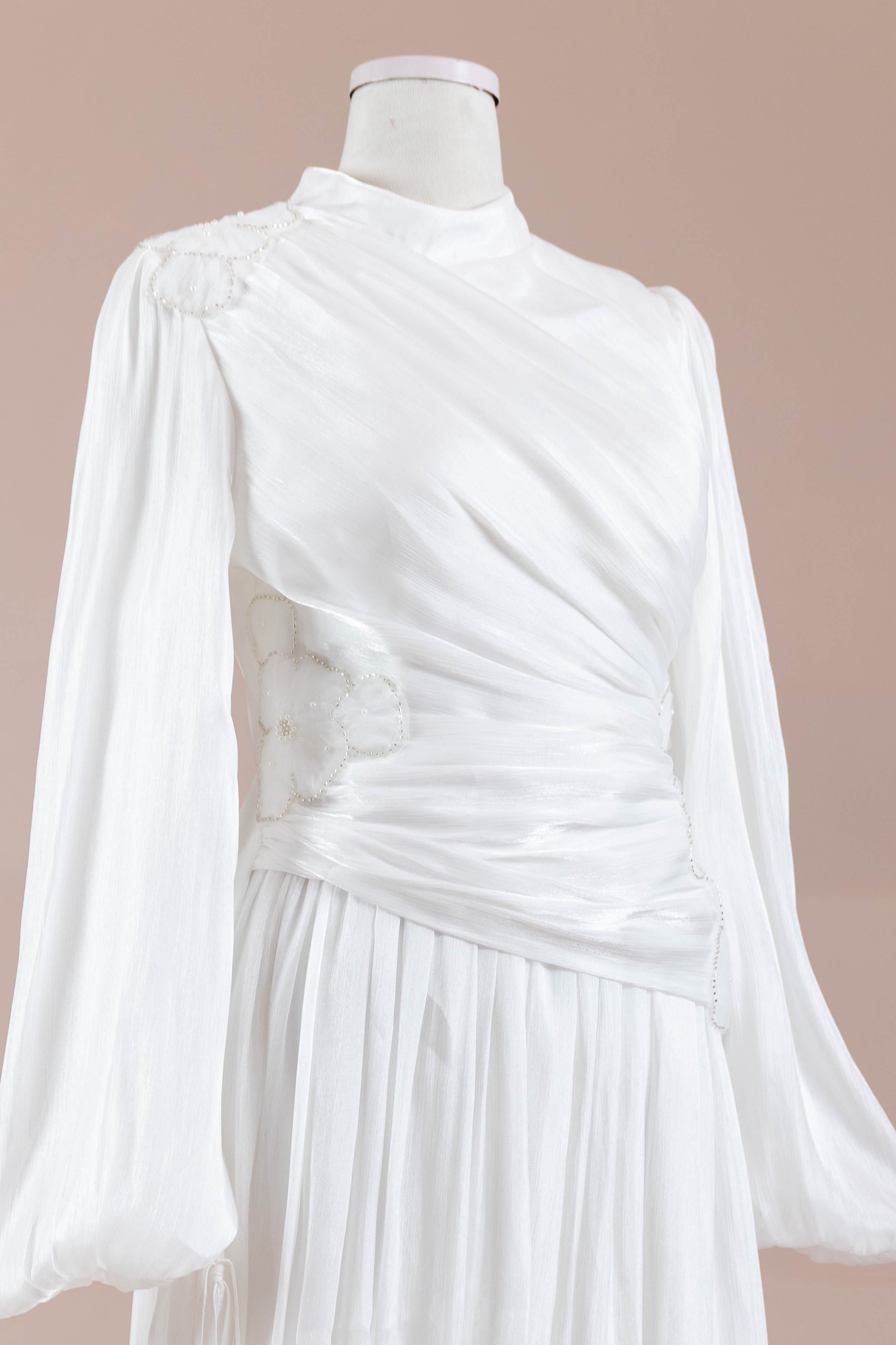 Rovi Tesettür Abiye - White
