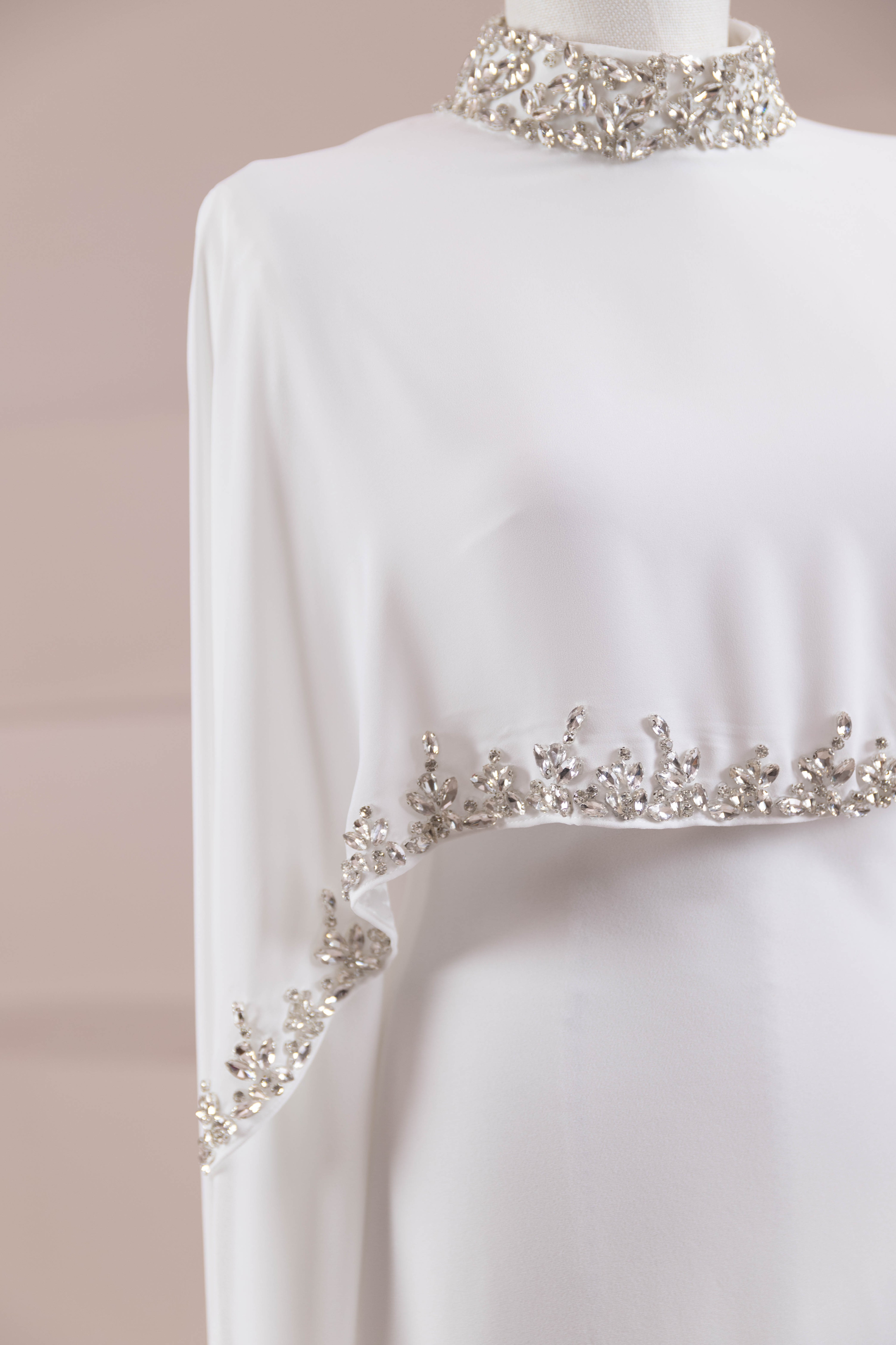 Layali Tesettür Abiye - White