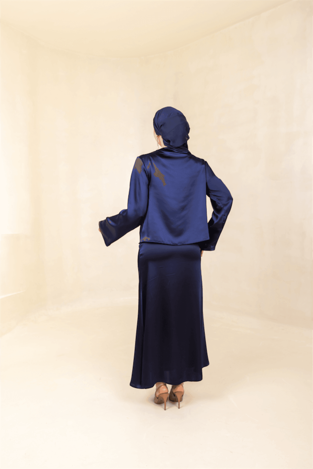 Candida Hijab Set - Navy