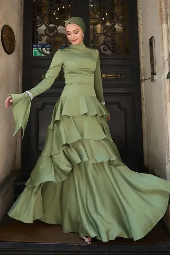 Zümra Taşlı Hijab Evening Dress