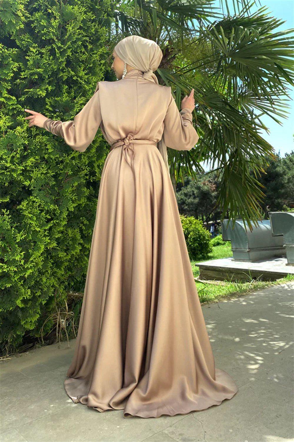 Robe de soirée Mihra Hijab - Vison