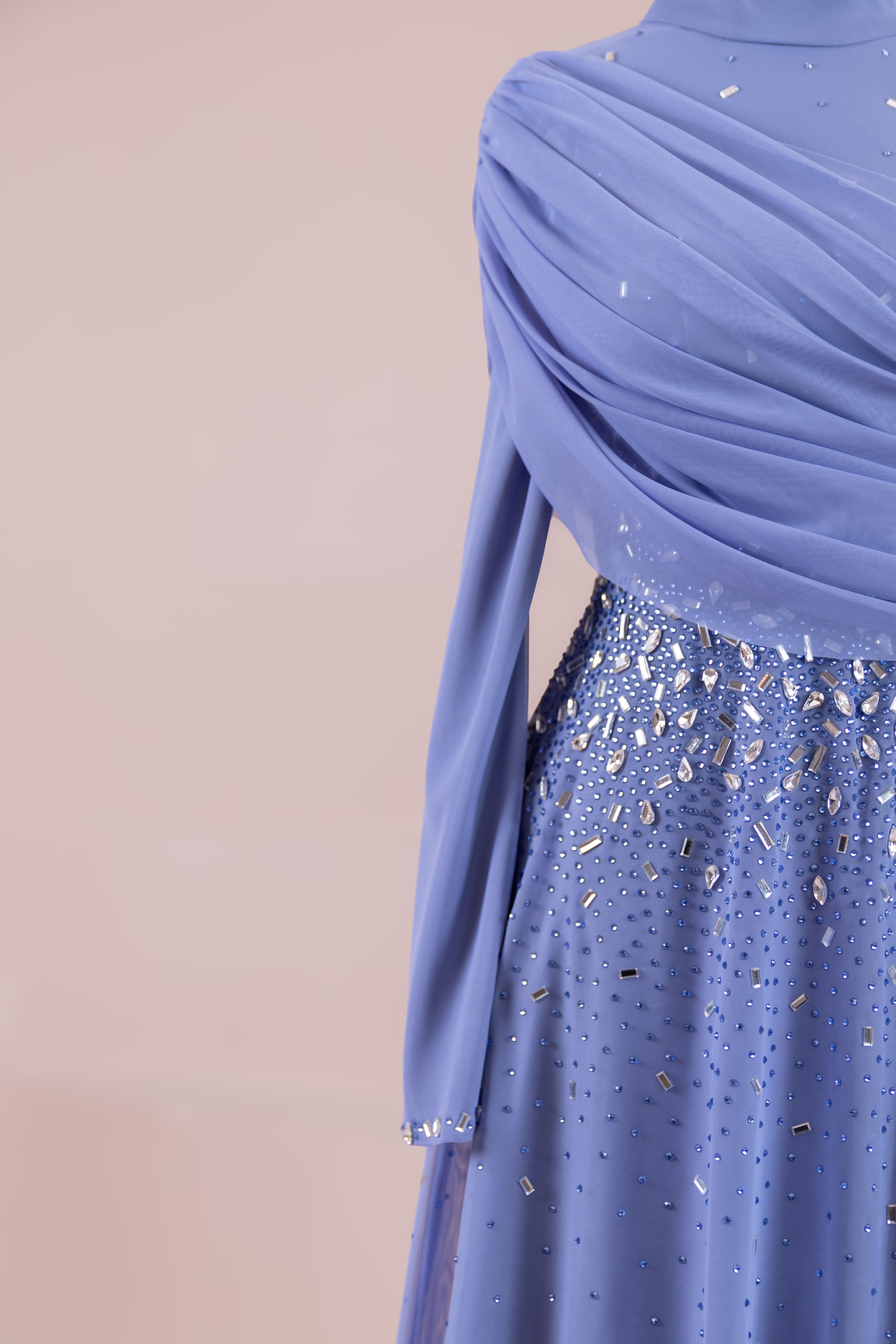 Levia Tesettür Abiye - indigo