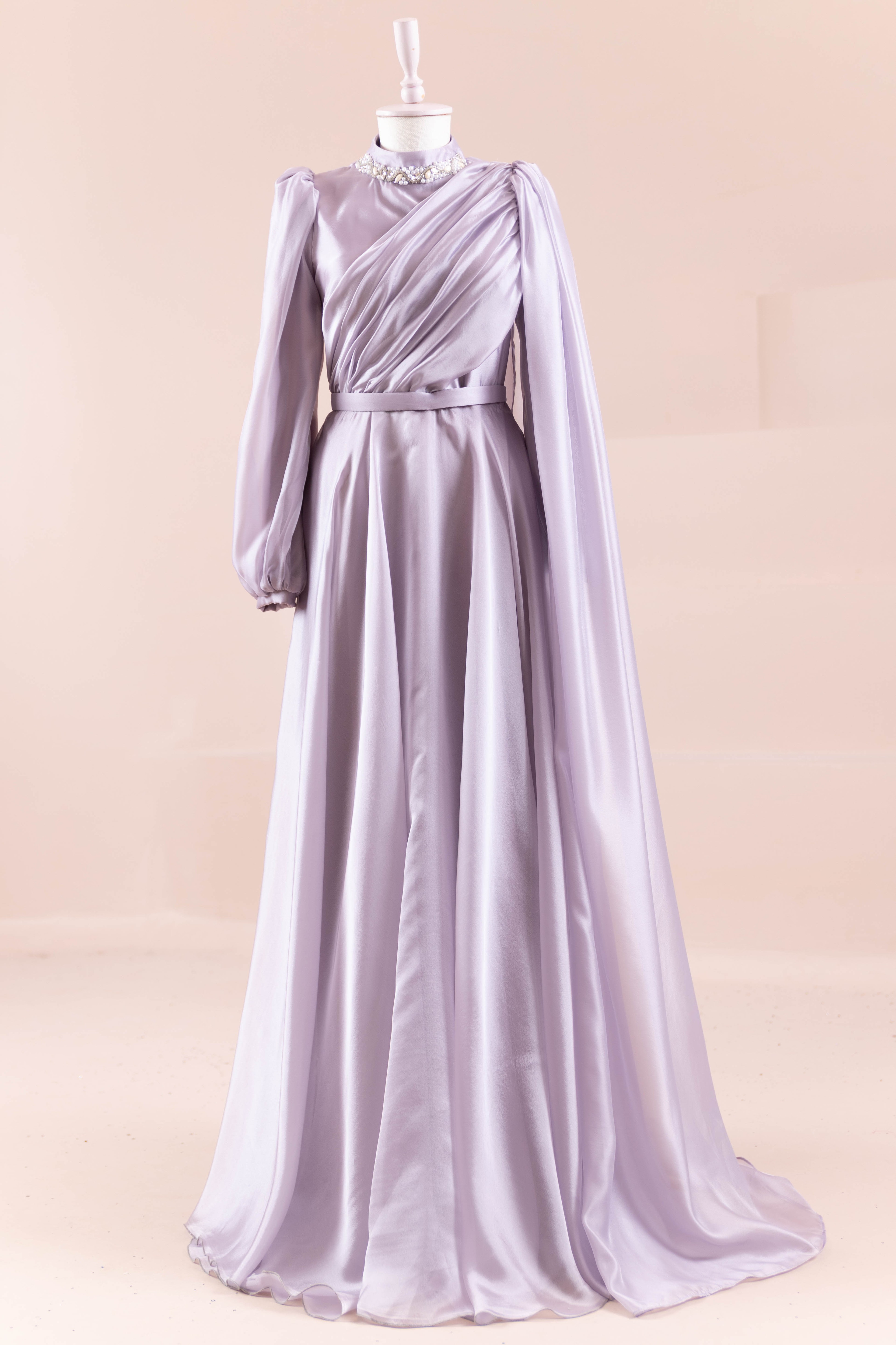 Liora Tesettür Abiye - Lilac