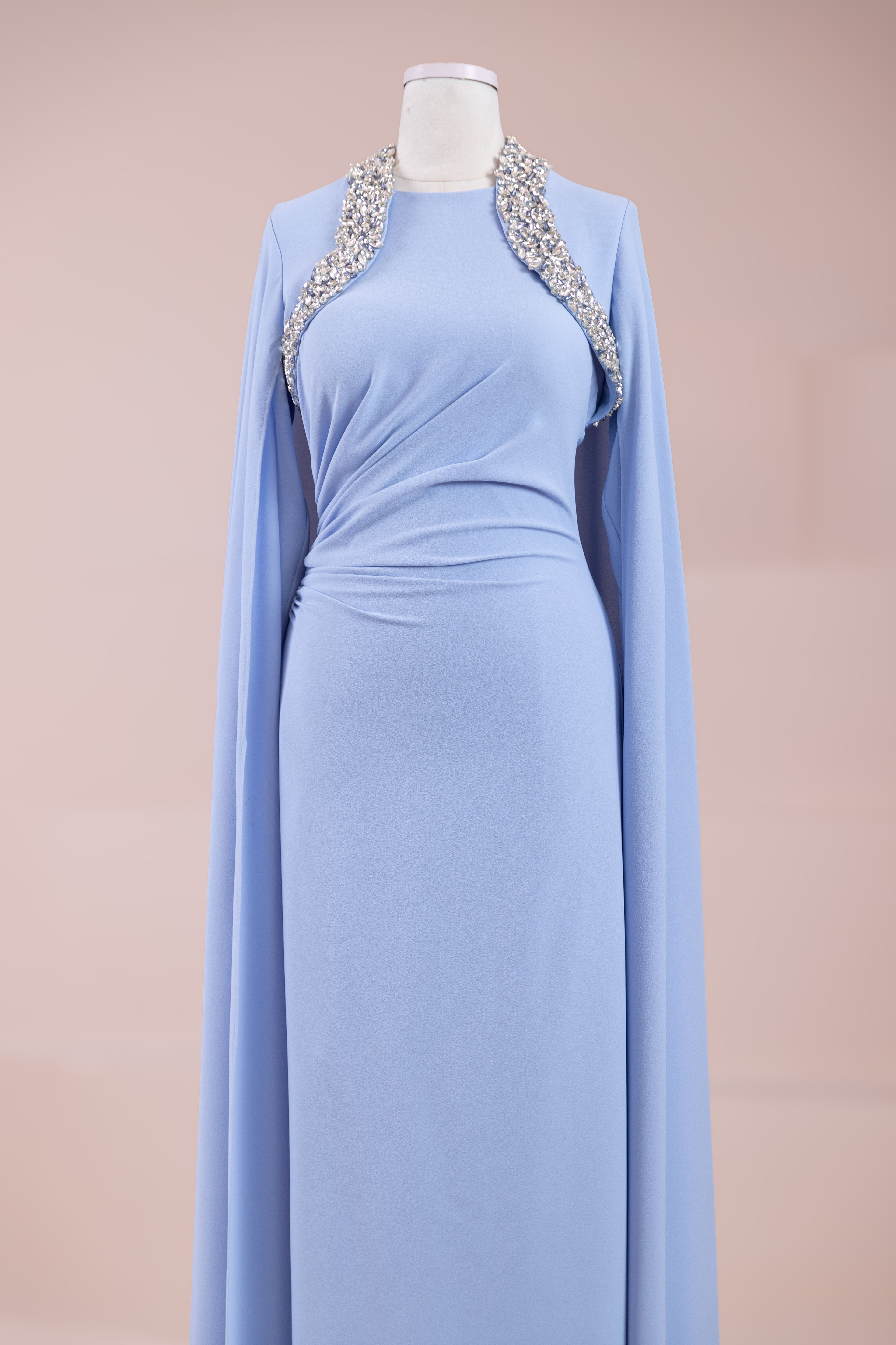 Asera Tesettür Abiye - Baby Blue