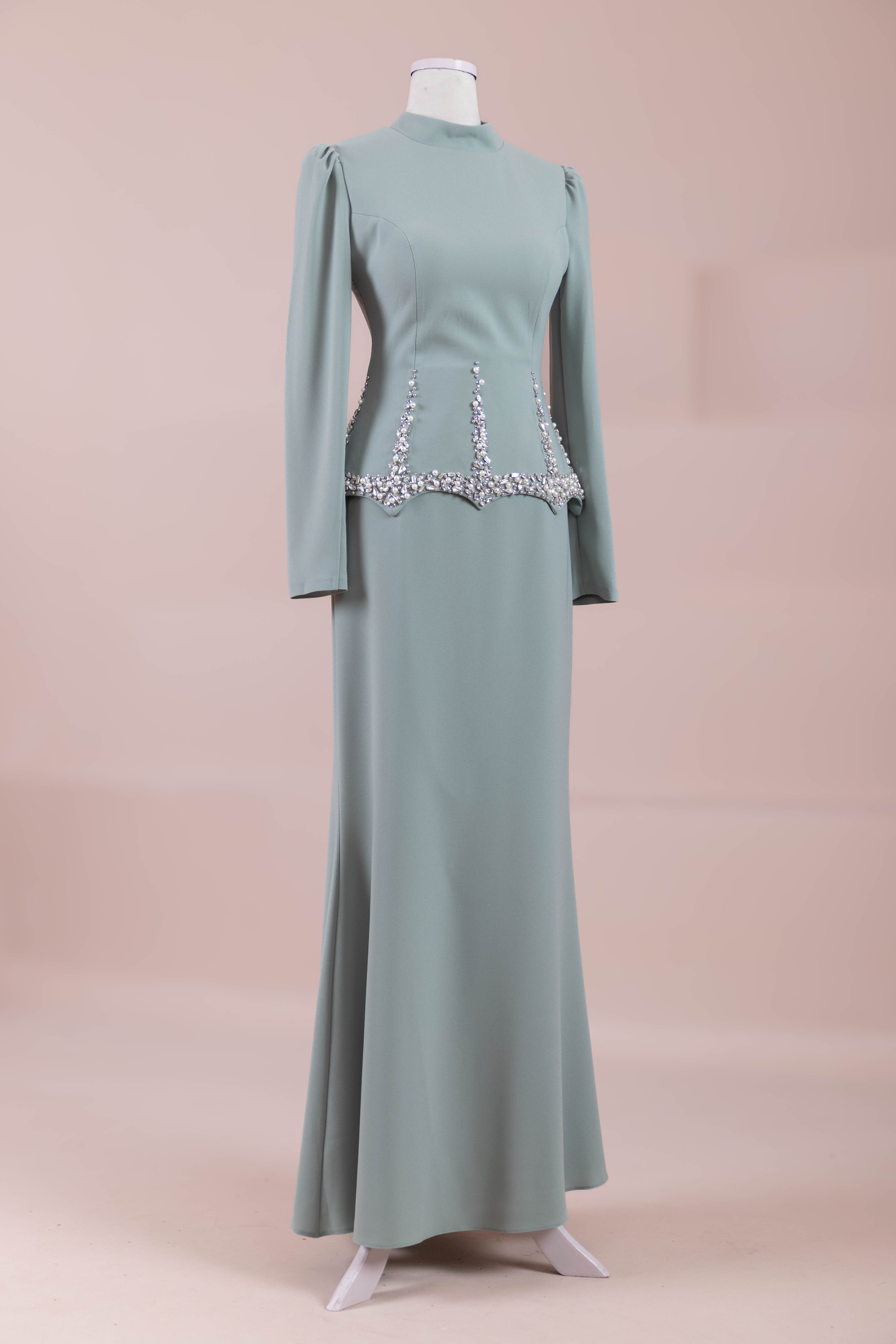 Ranya Tesettür Abiye - mint