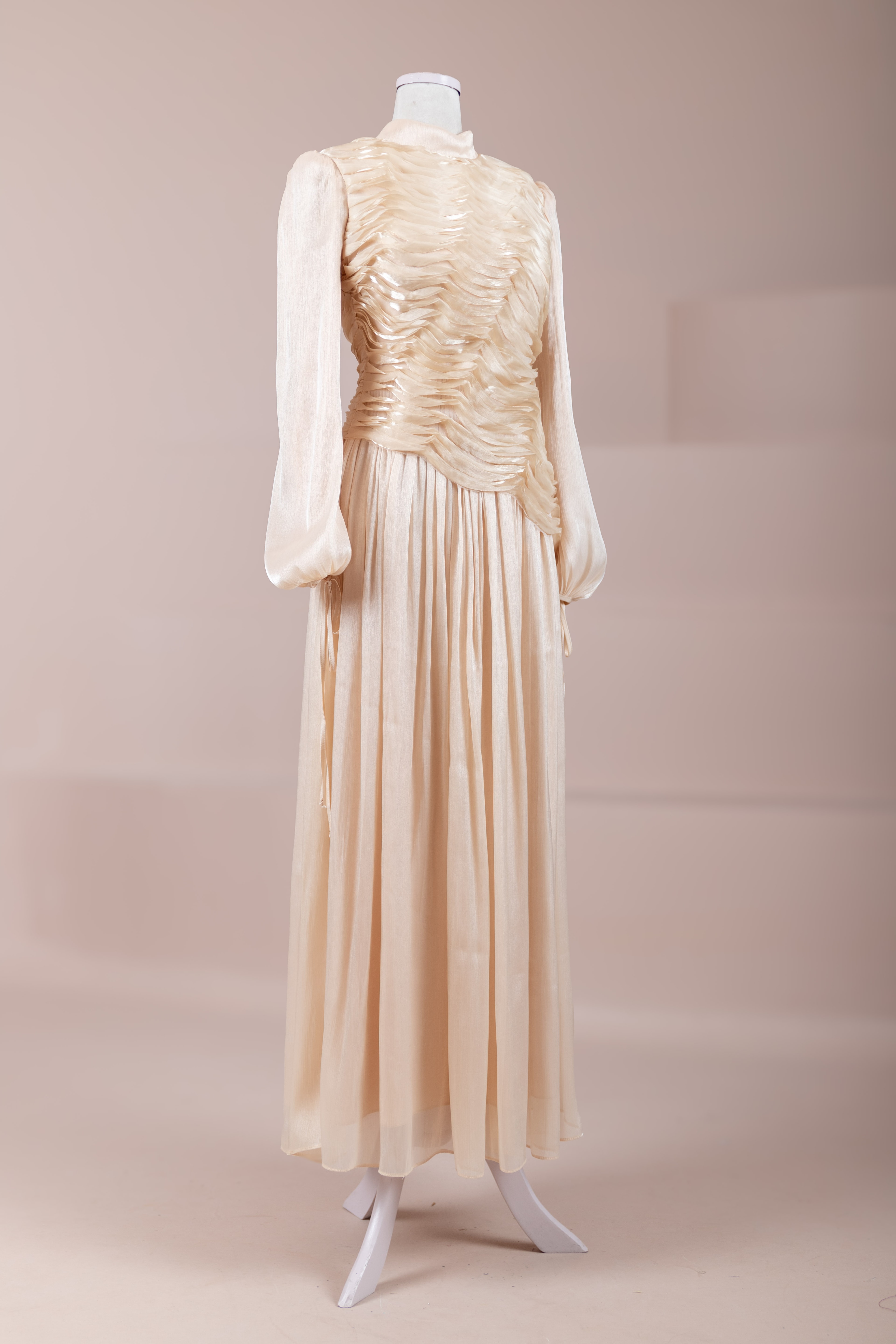 Dalia Tesettür Abiye - Ecru