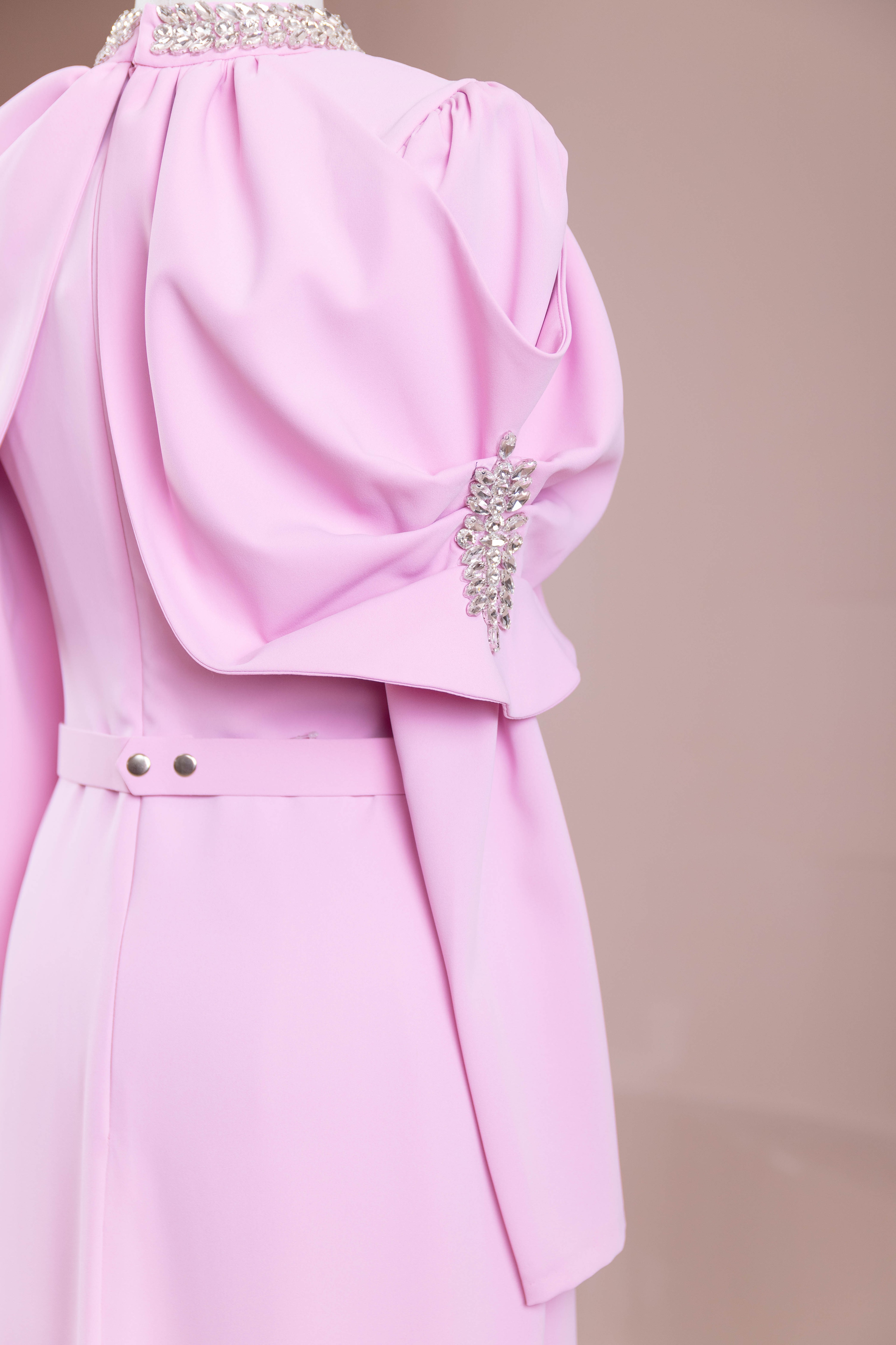 Tilu Tesettür Abiye  - Pink