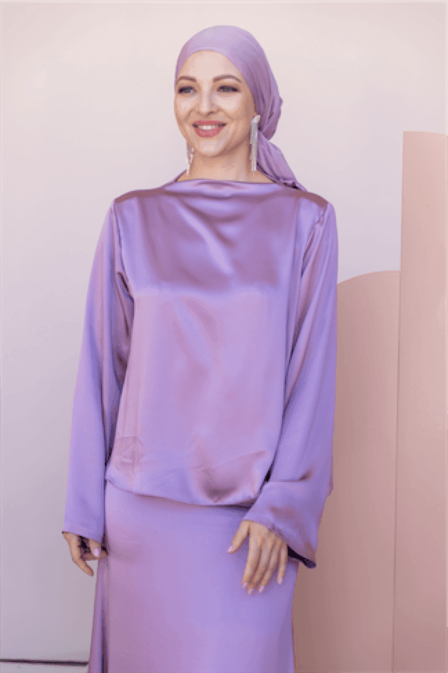 Candida Hijab Set - Lilac