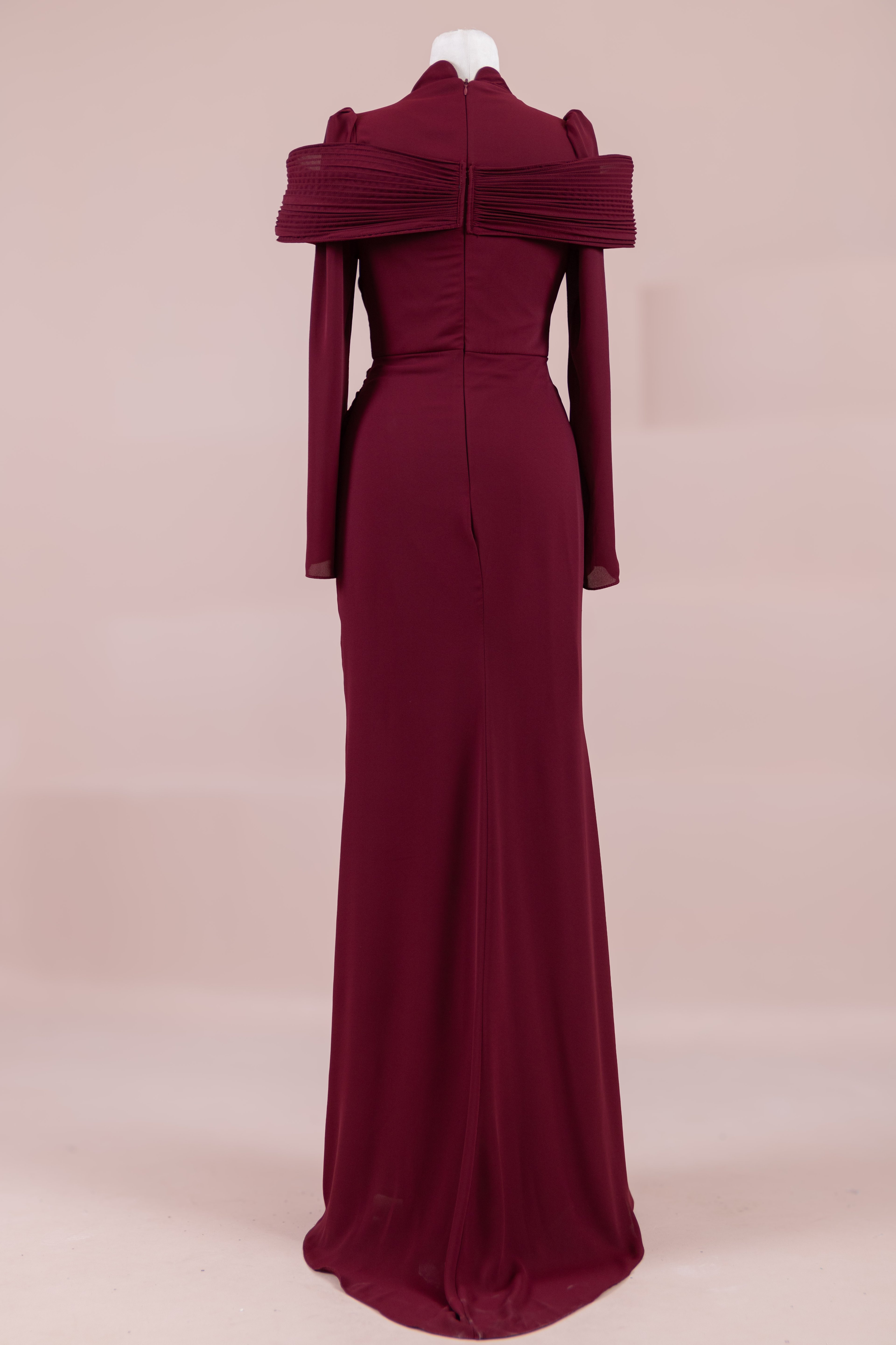 Charm Tesettür Abiye - BORDO
