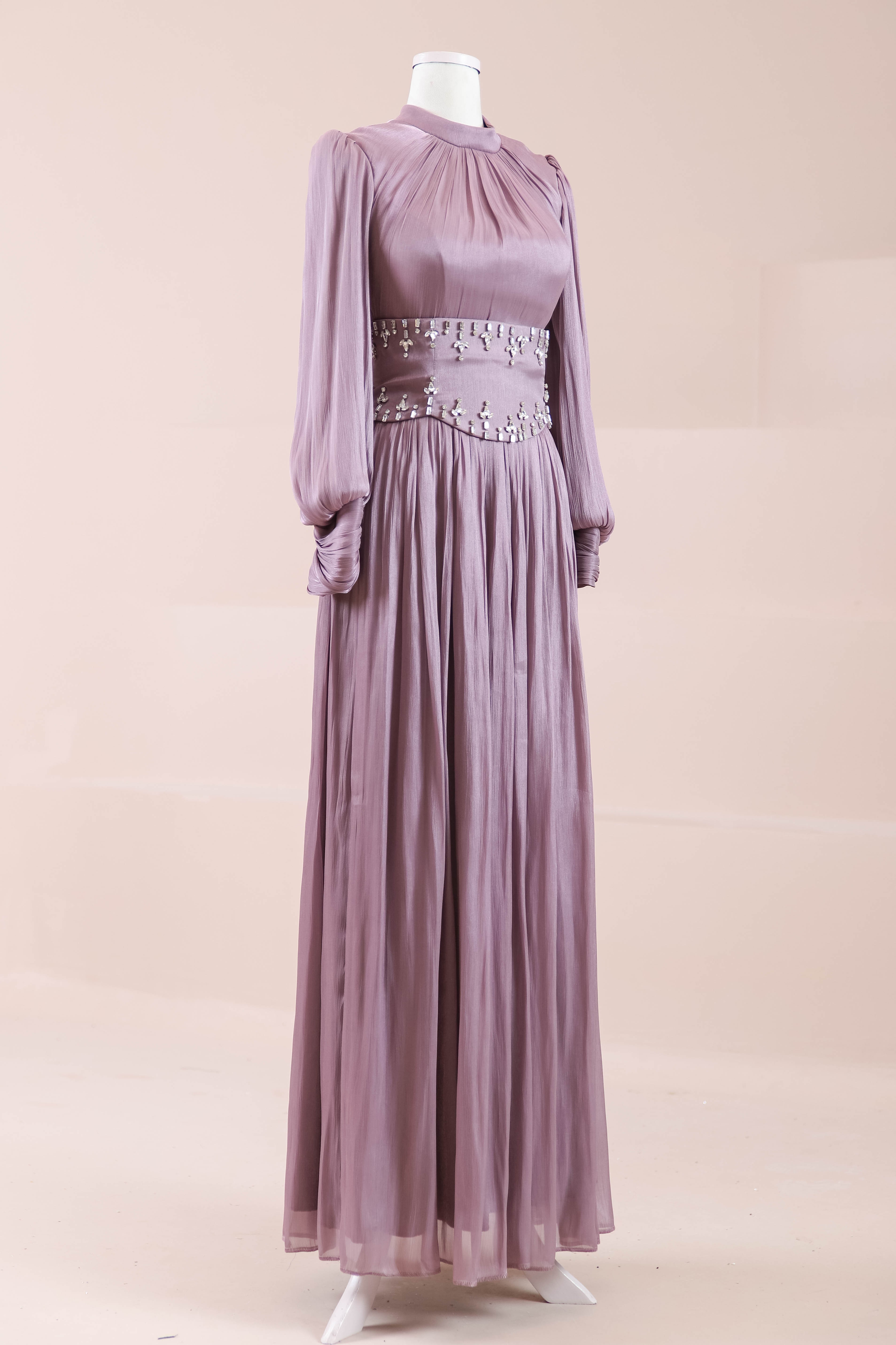 Belora Tesettür Abiye - Purple