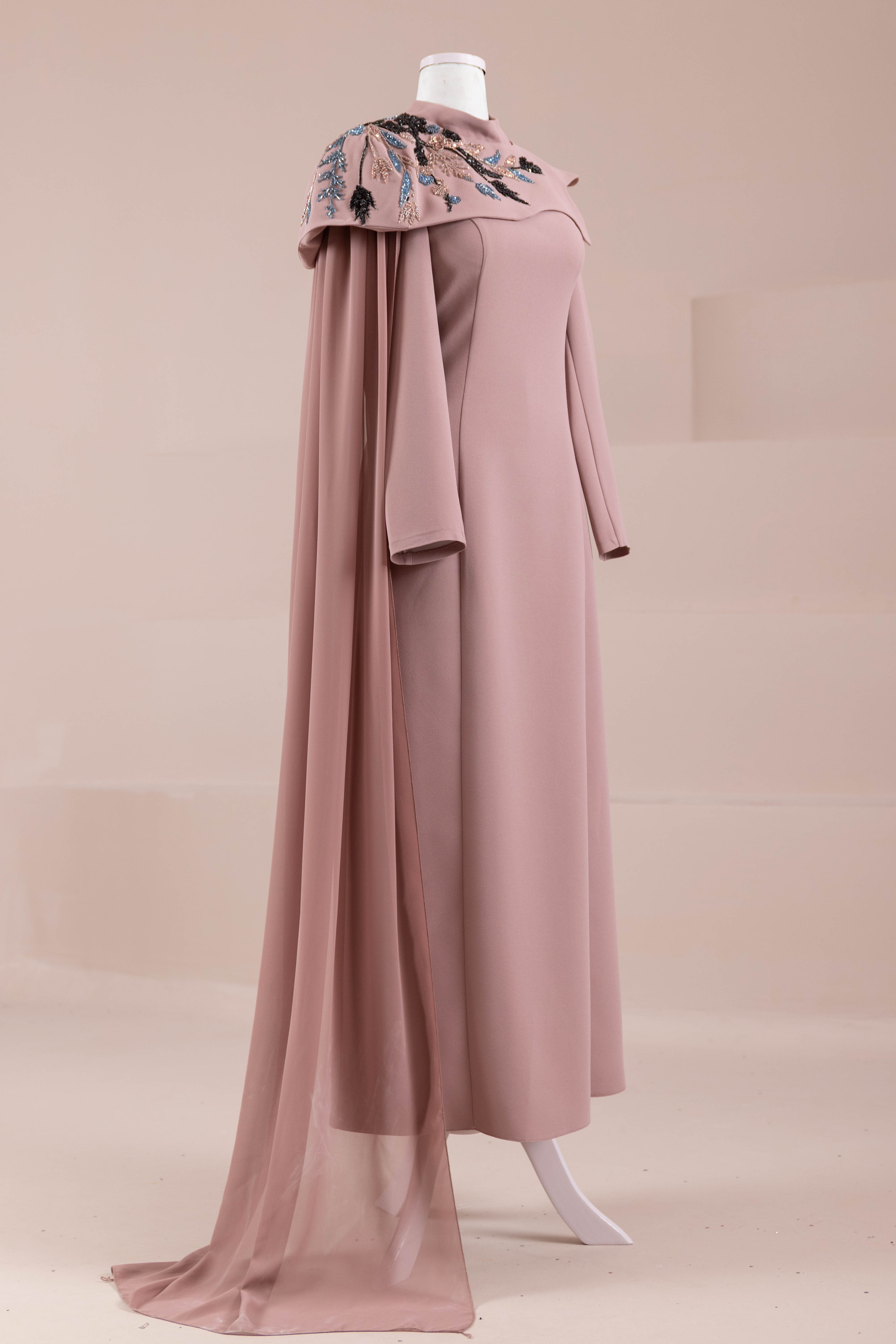 Asilta Tesettür Abiye - Rose