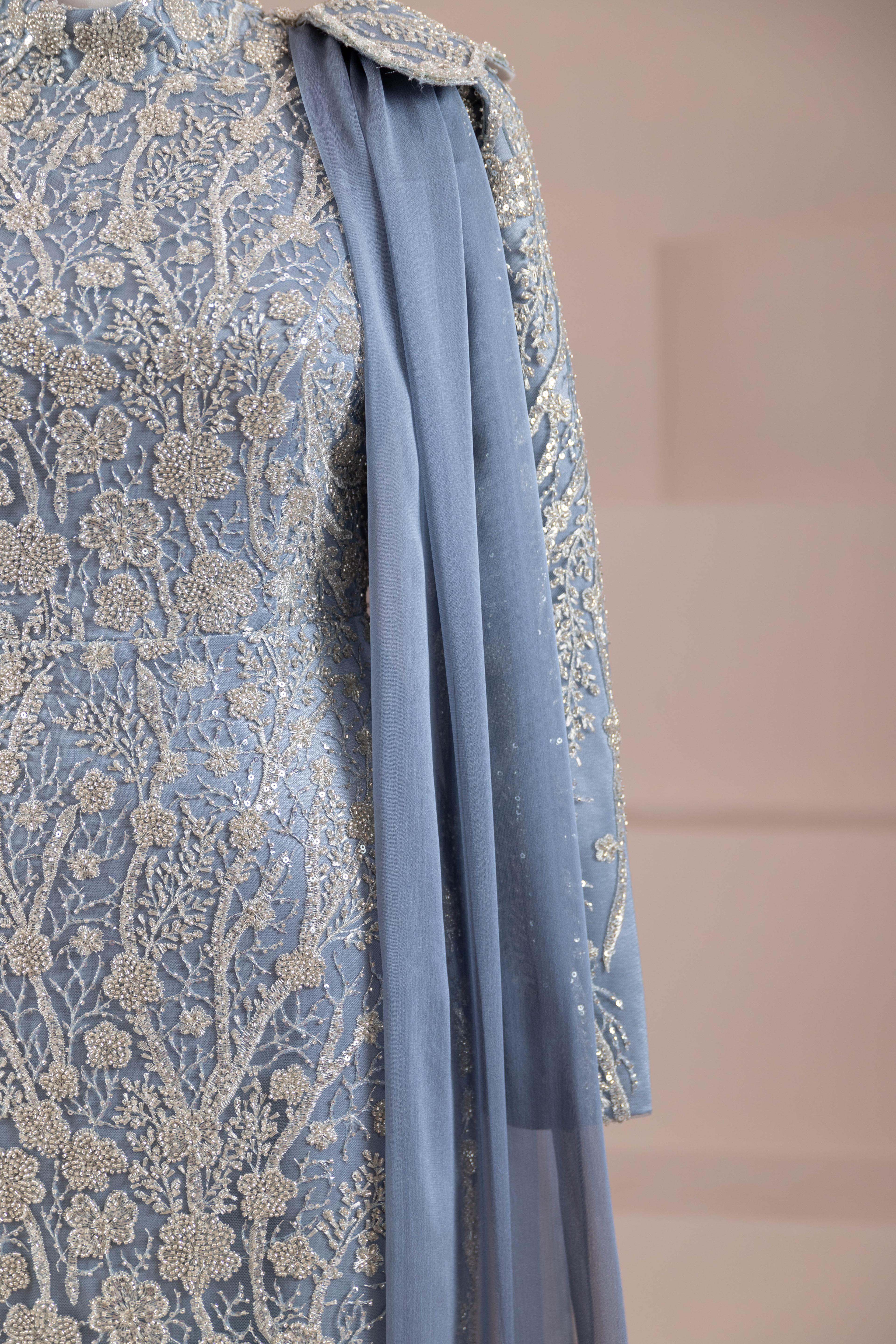Glam Tesettür Abiye - Blue