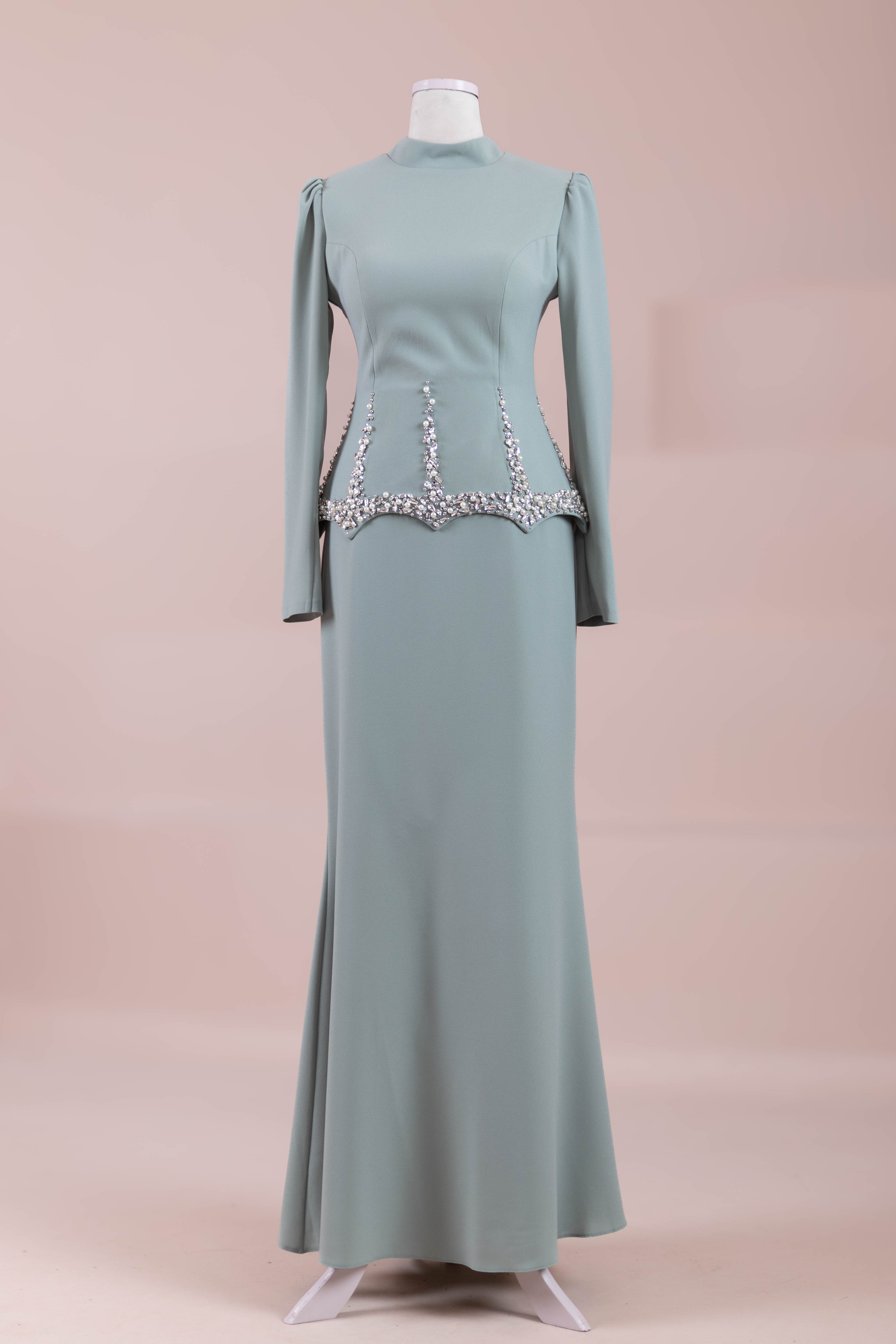 Ranya Tesettür Abiye - mint