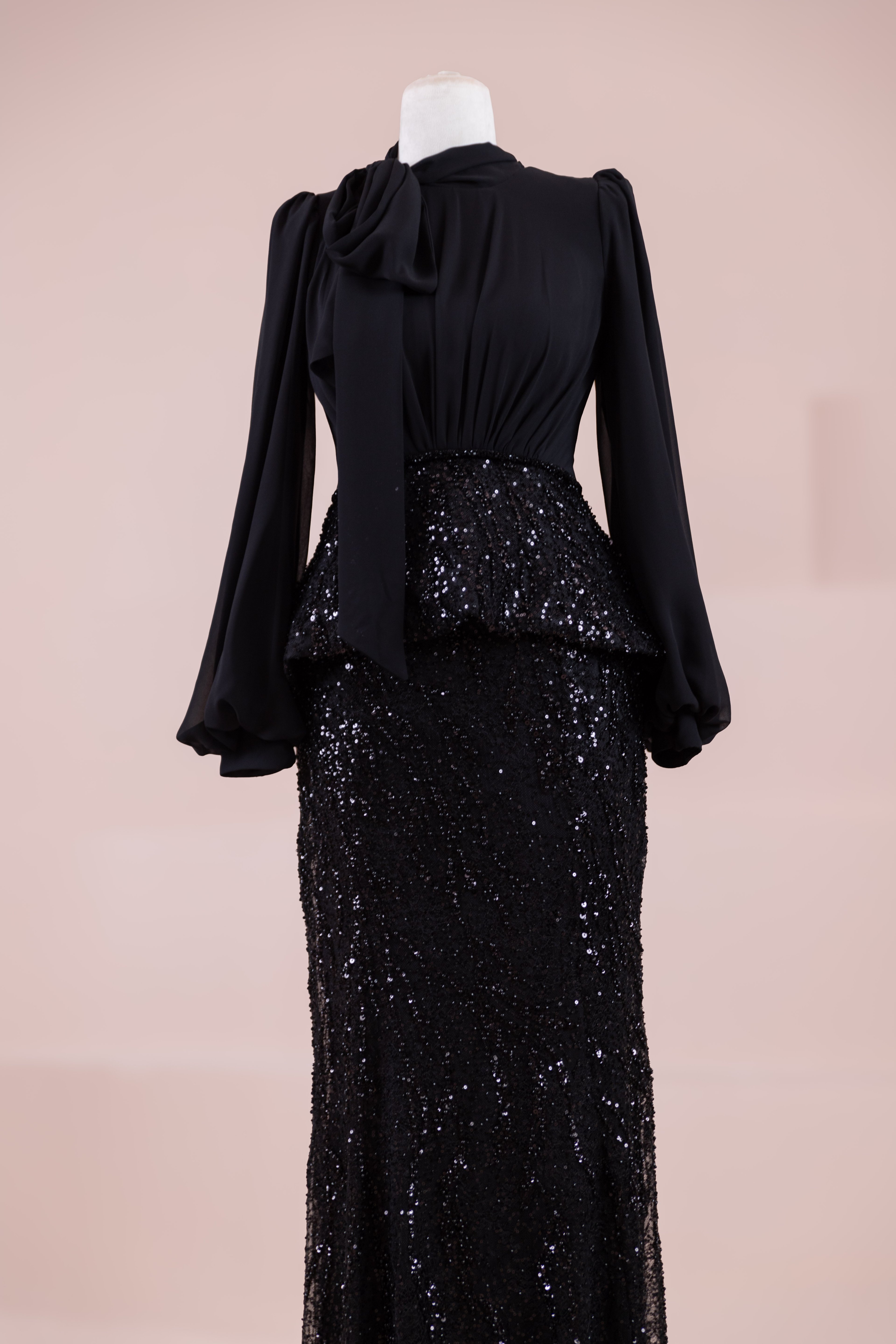 Nişa Tesettür Abiye - Black