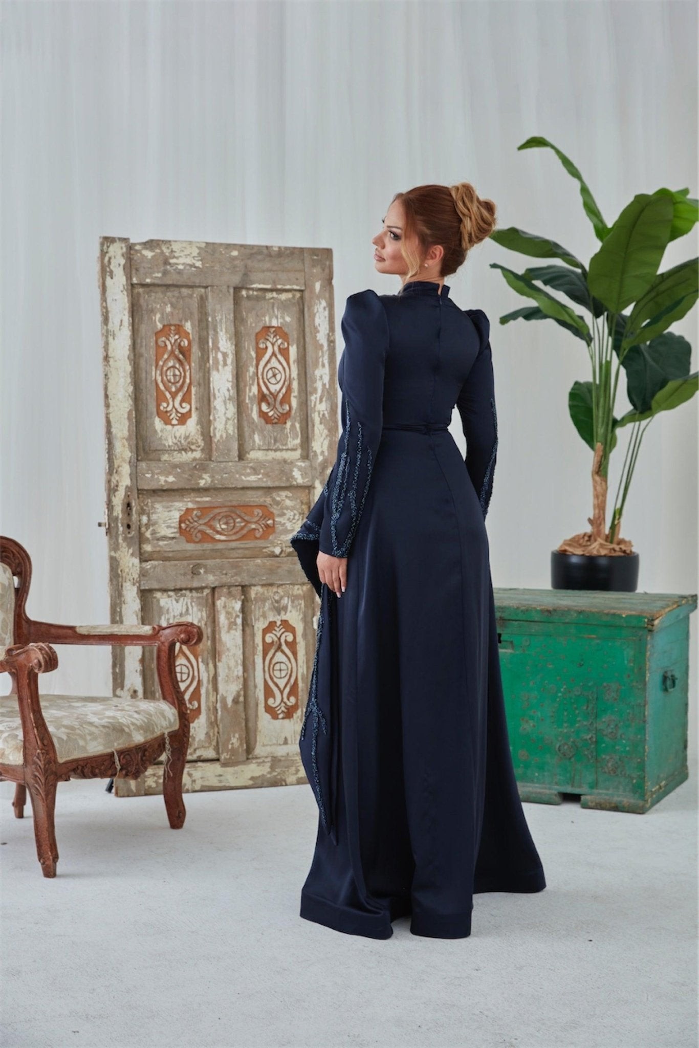 Eftelya Hijab-Abendkleid – Smaragd
