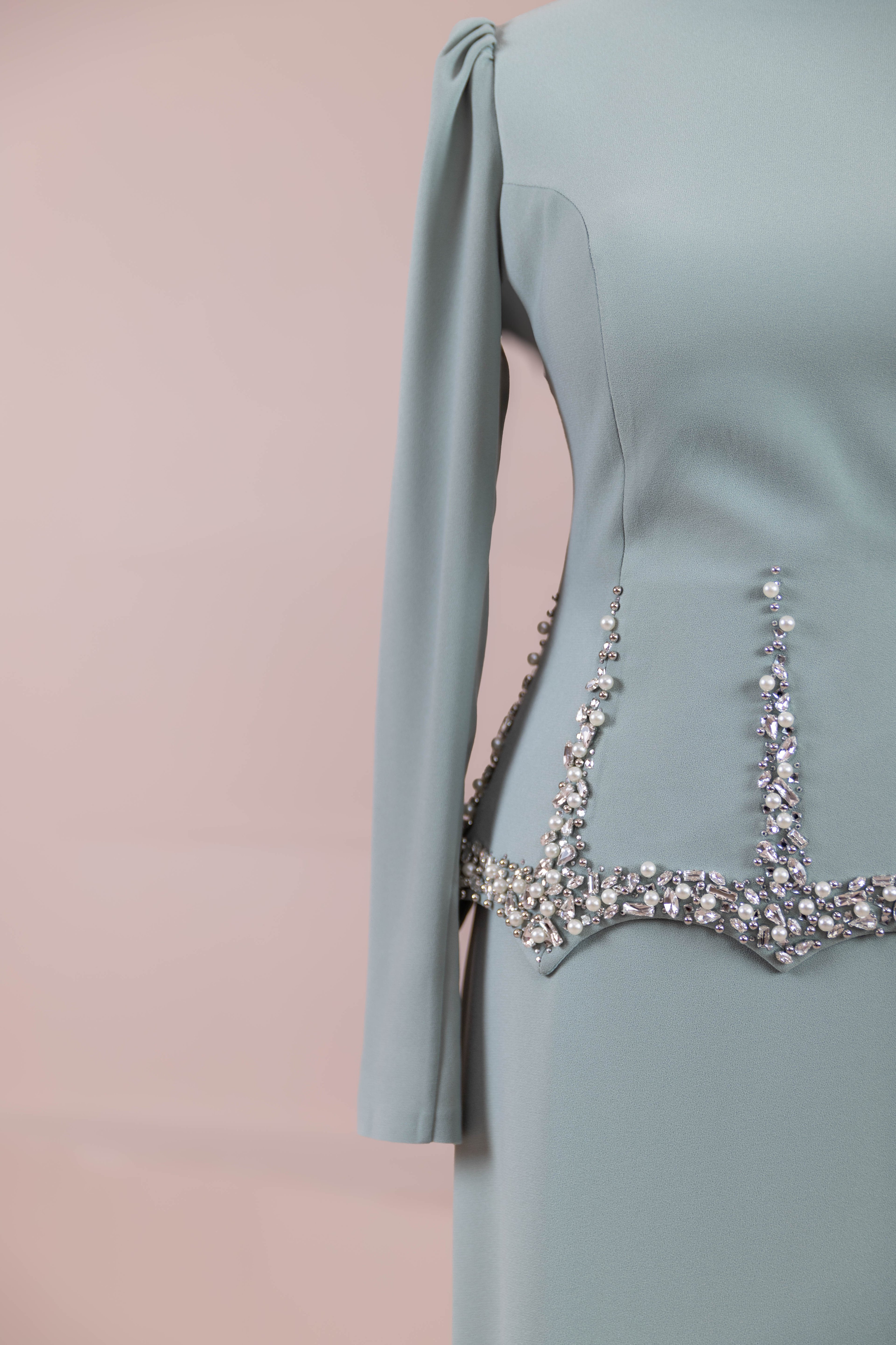 Ranya Tesettür Abiye - mint