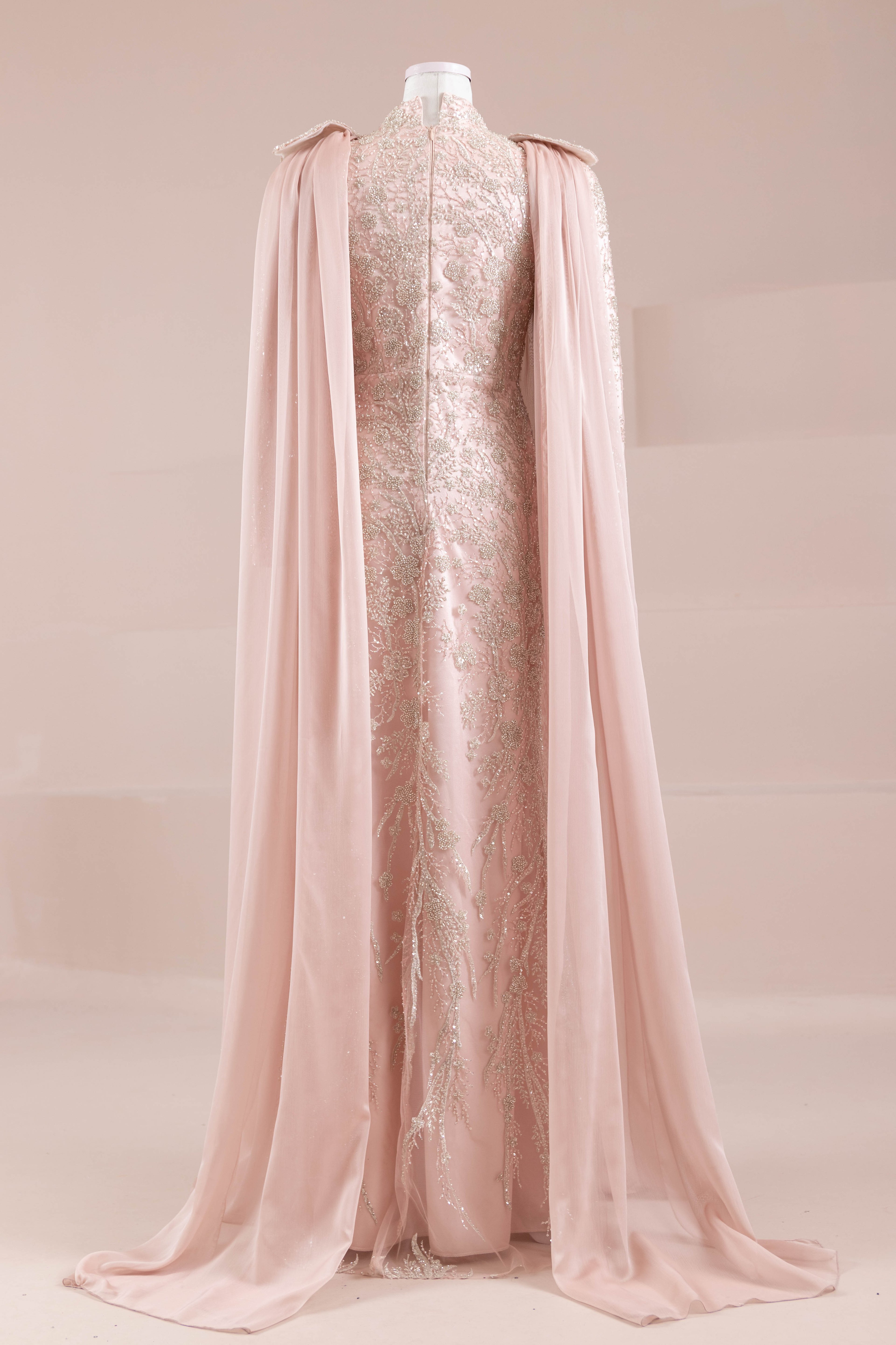 Glam Tesettür Abiye - Powder Pink