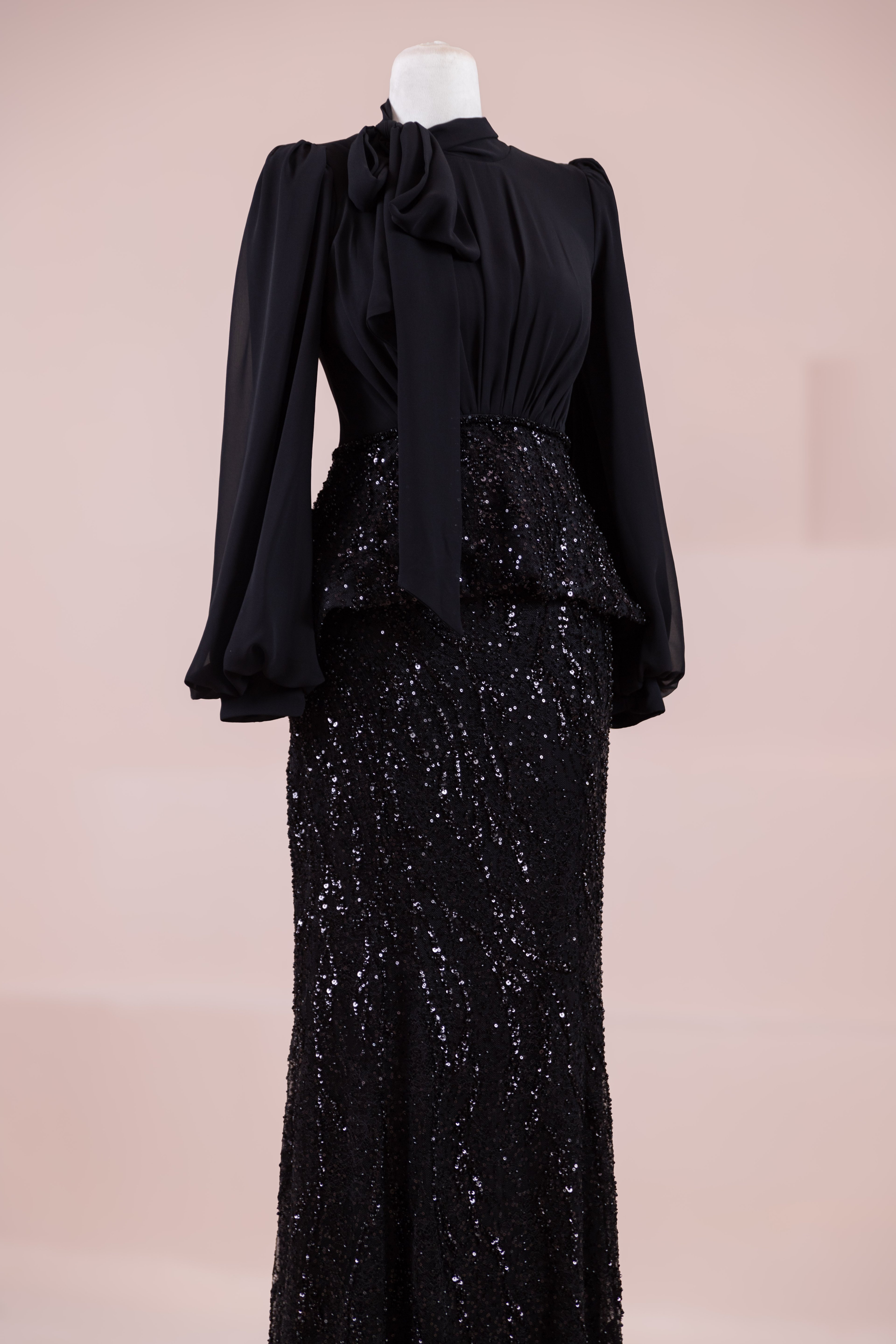 Nişa Tesettür Abiye - Black