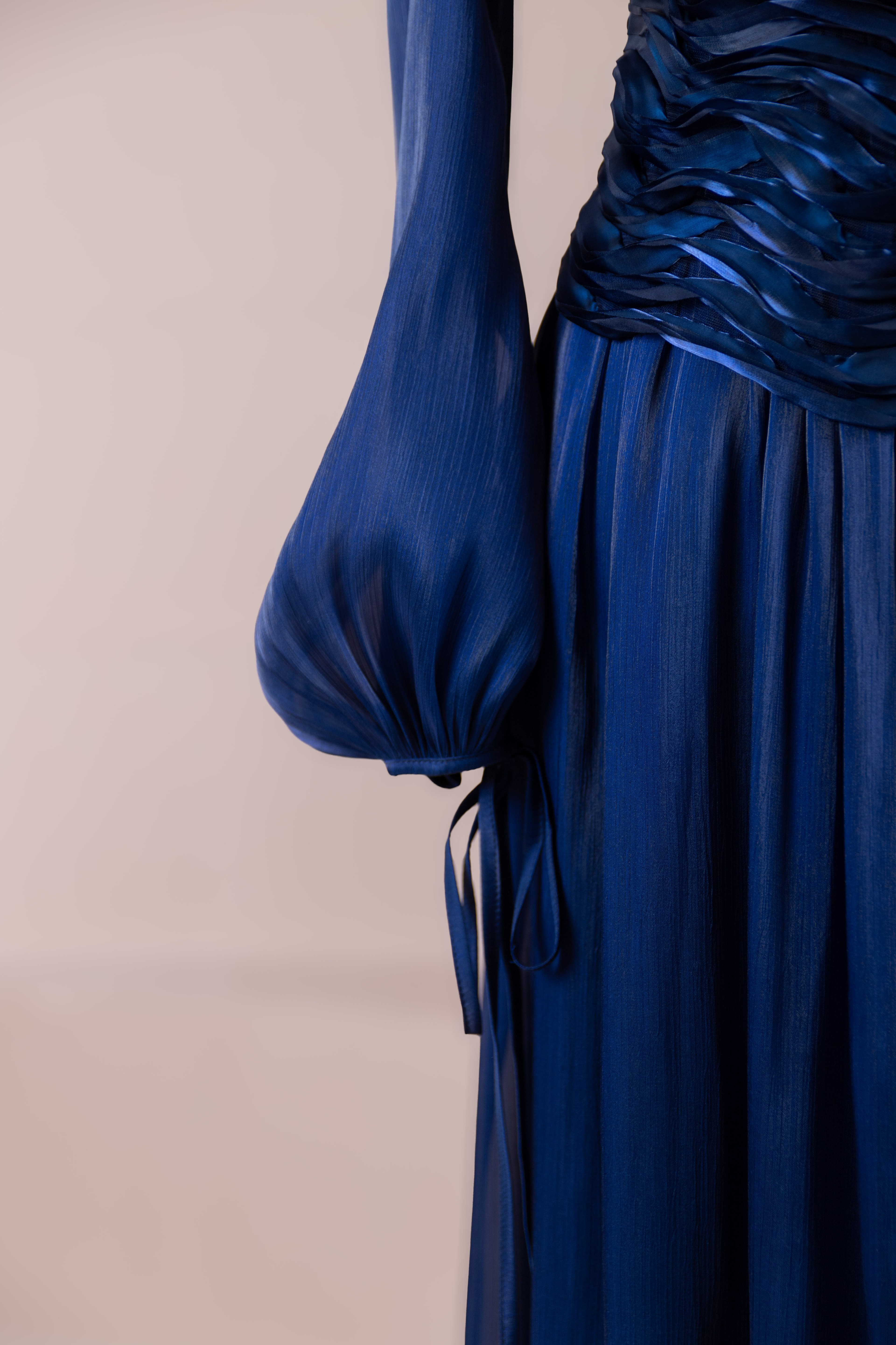 Dalia Tesettür Abiye - Navy Blue