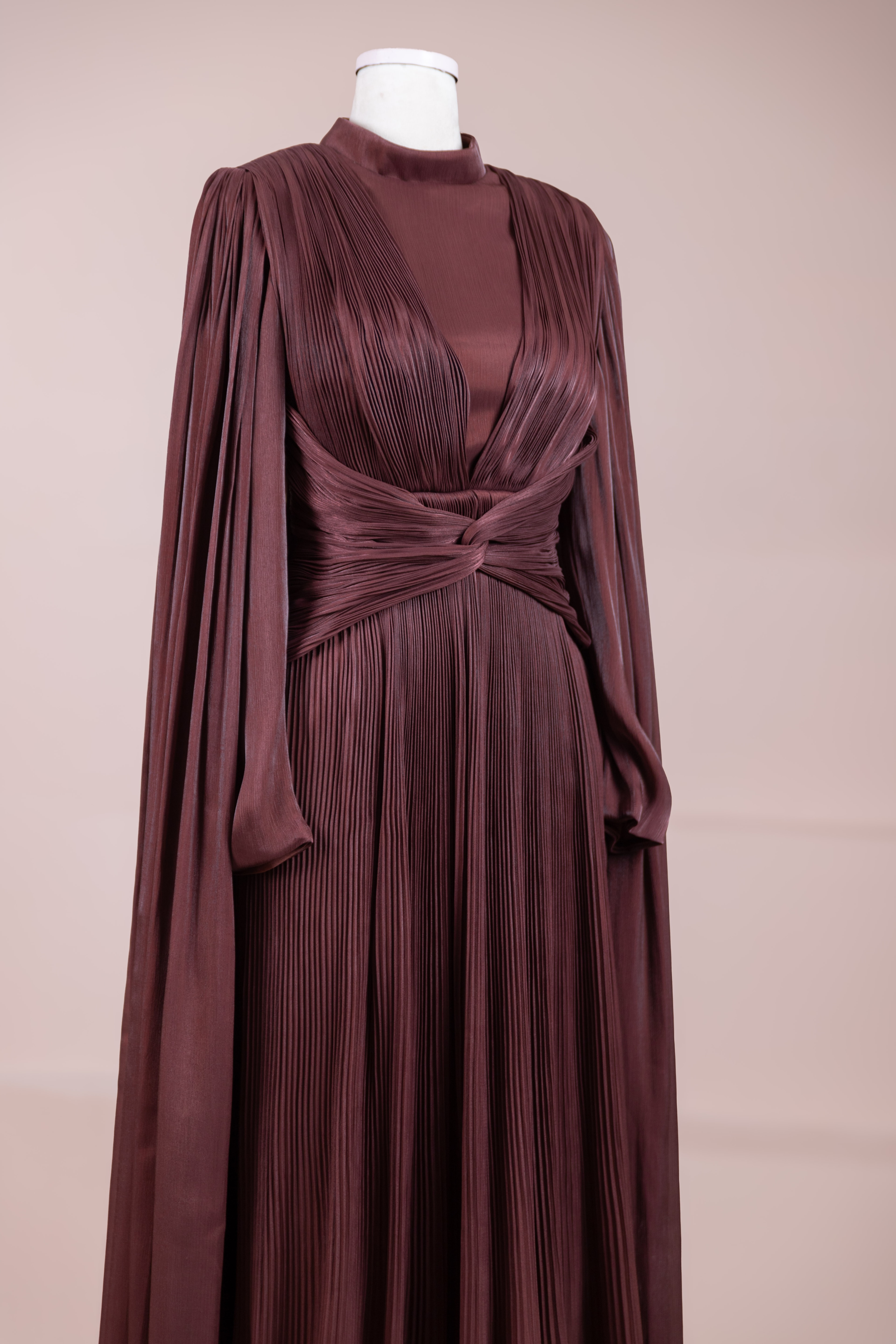 Ayrez Tesettür Abiye - bery burgundy