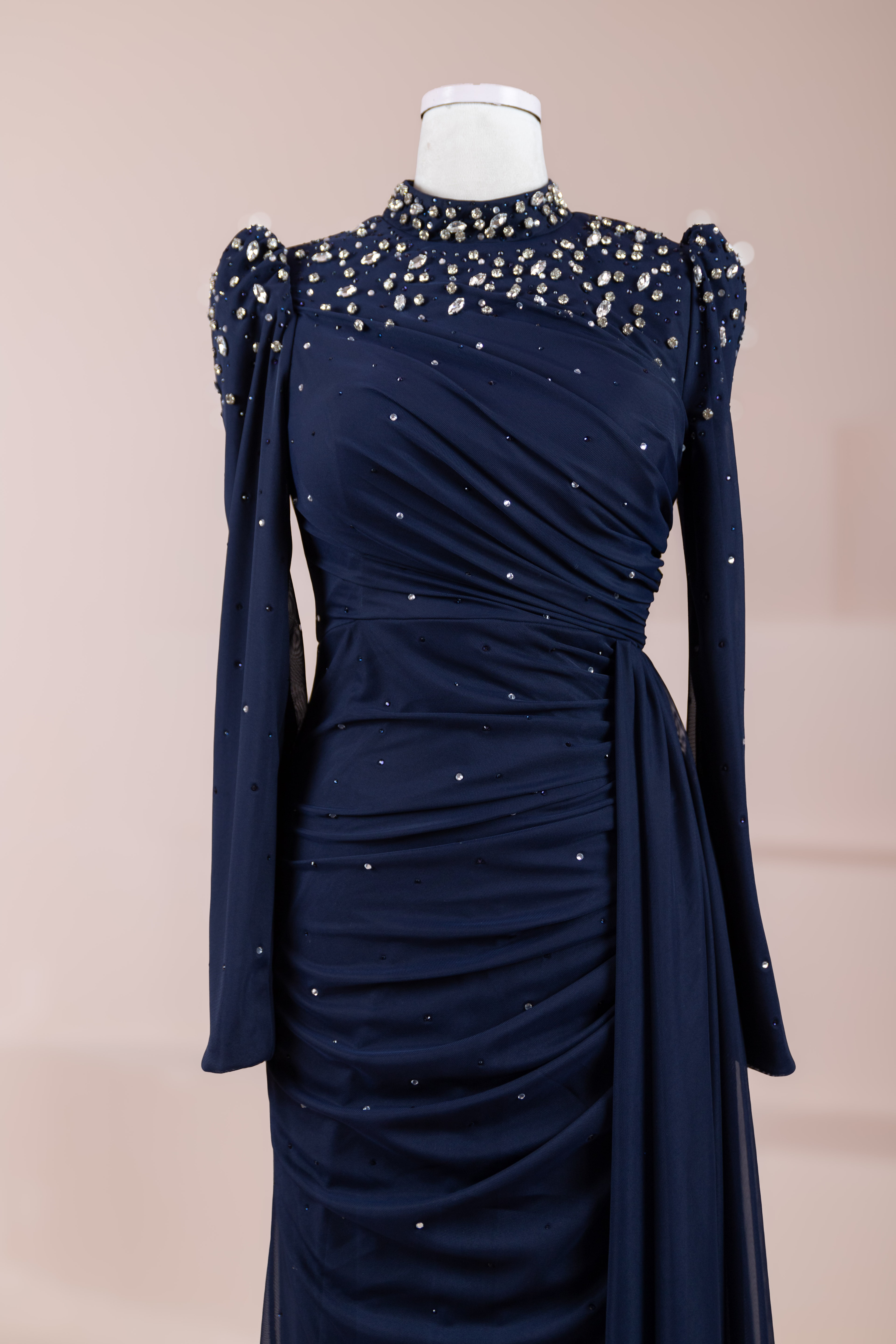 Aris Tesettür Abiye - Navy Blue