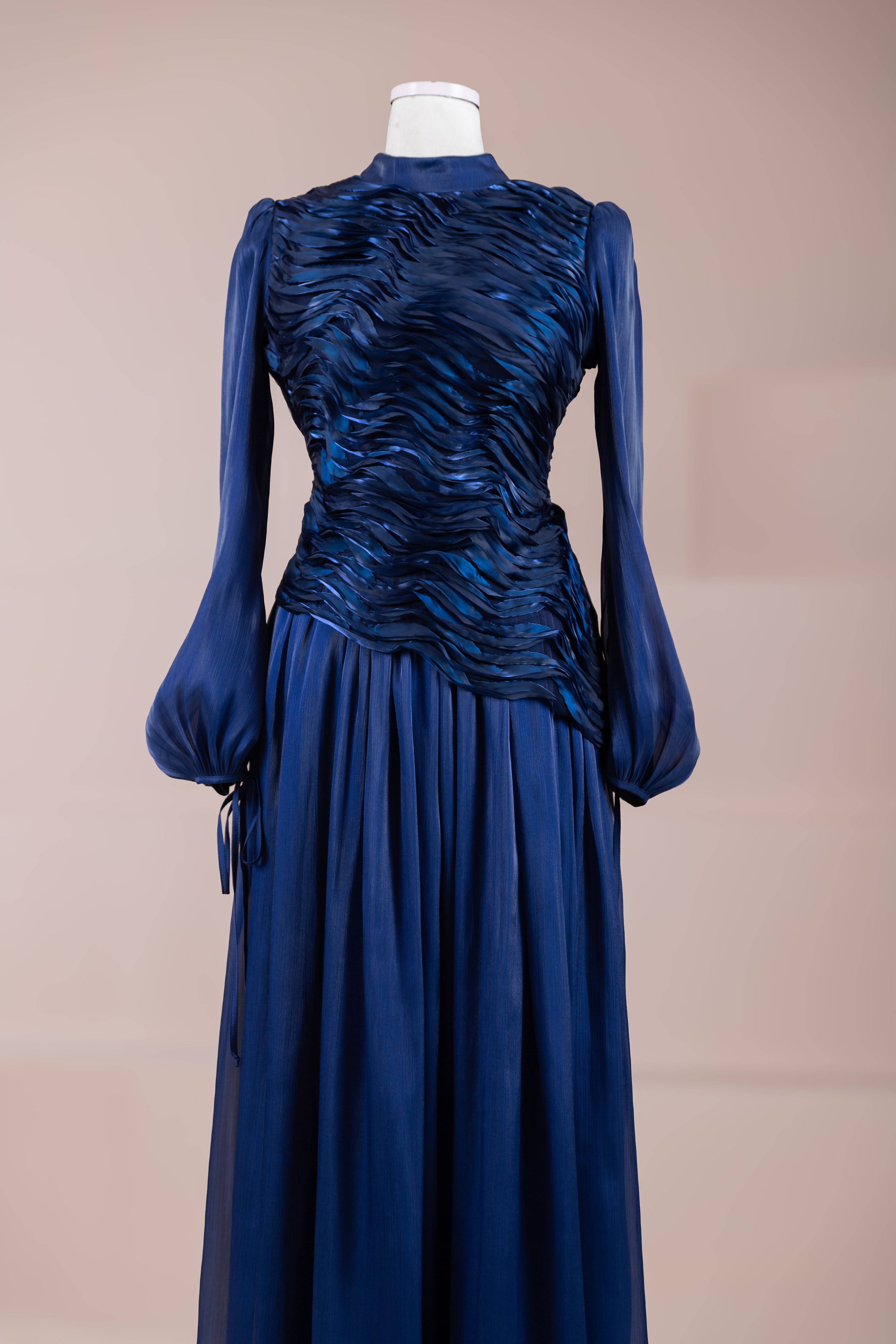 Dalia Tesettür Abiye - Navy Blue