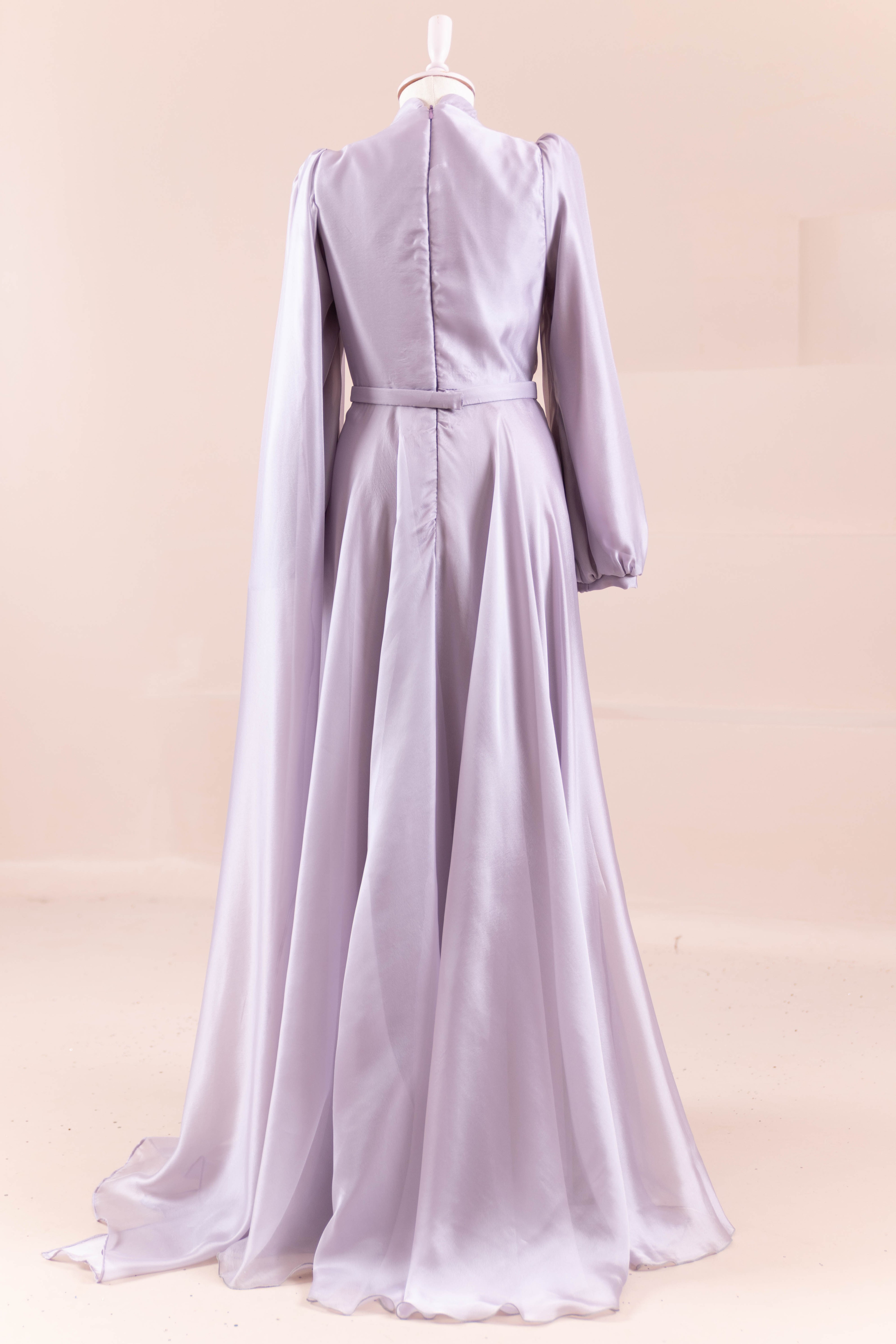 Liora Tesettür Abiye - Lilac
