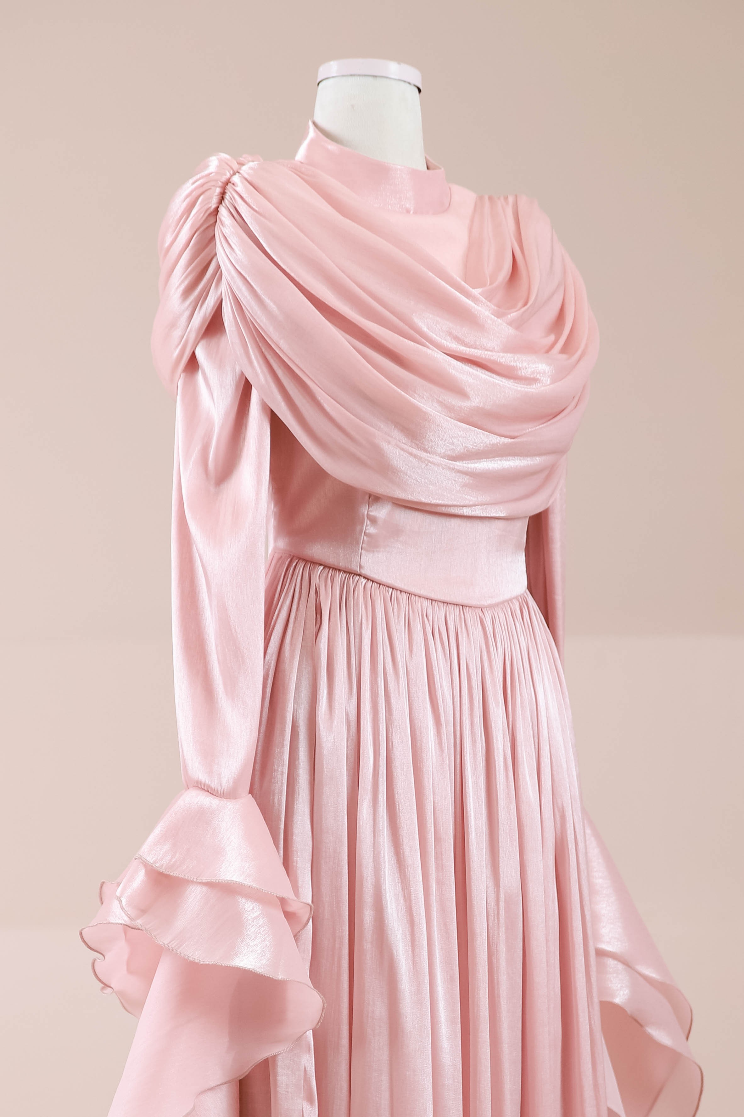 Arvia Tesettür Abiye - Powder Pink