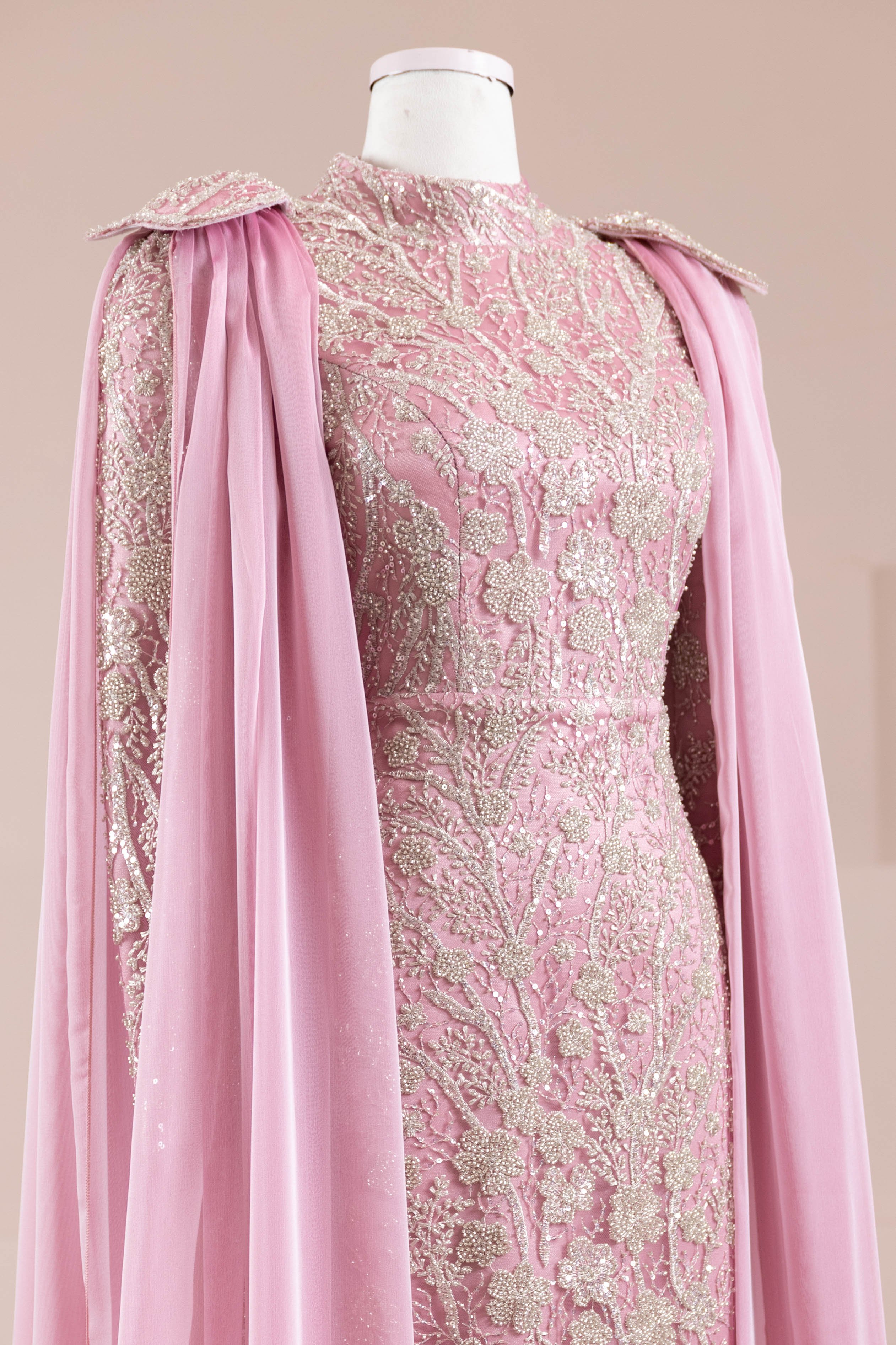 Glam Tesettür Abiye - Rose