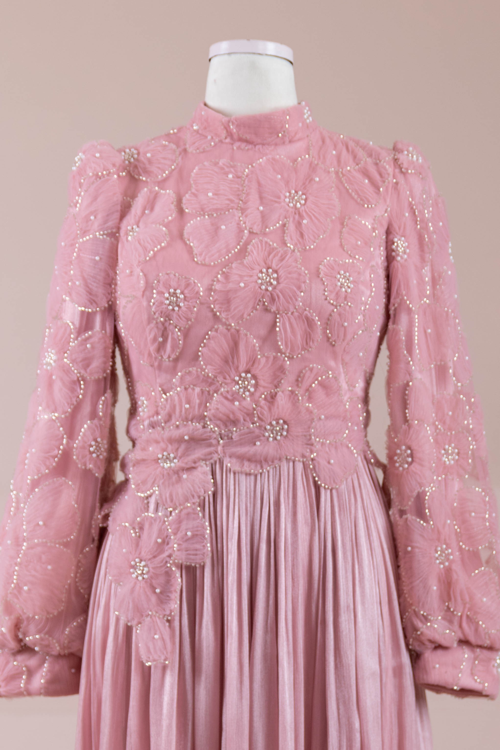 Alora Tesettür Abiye - PEMBE