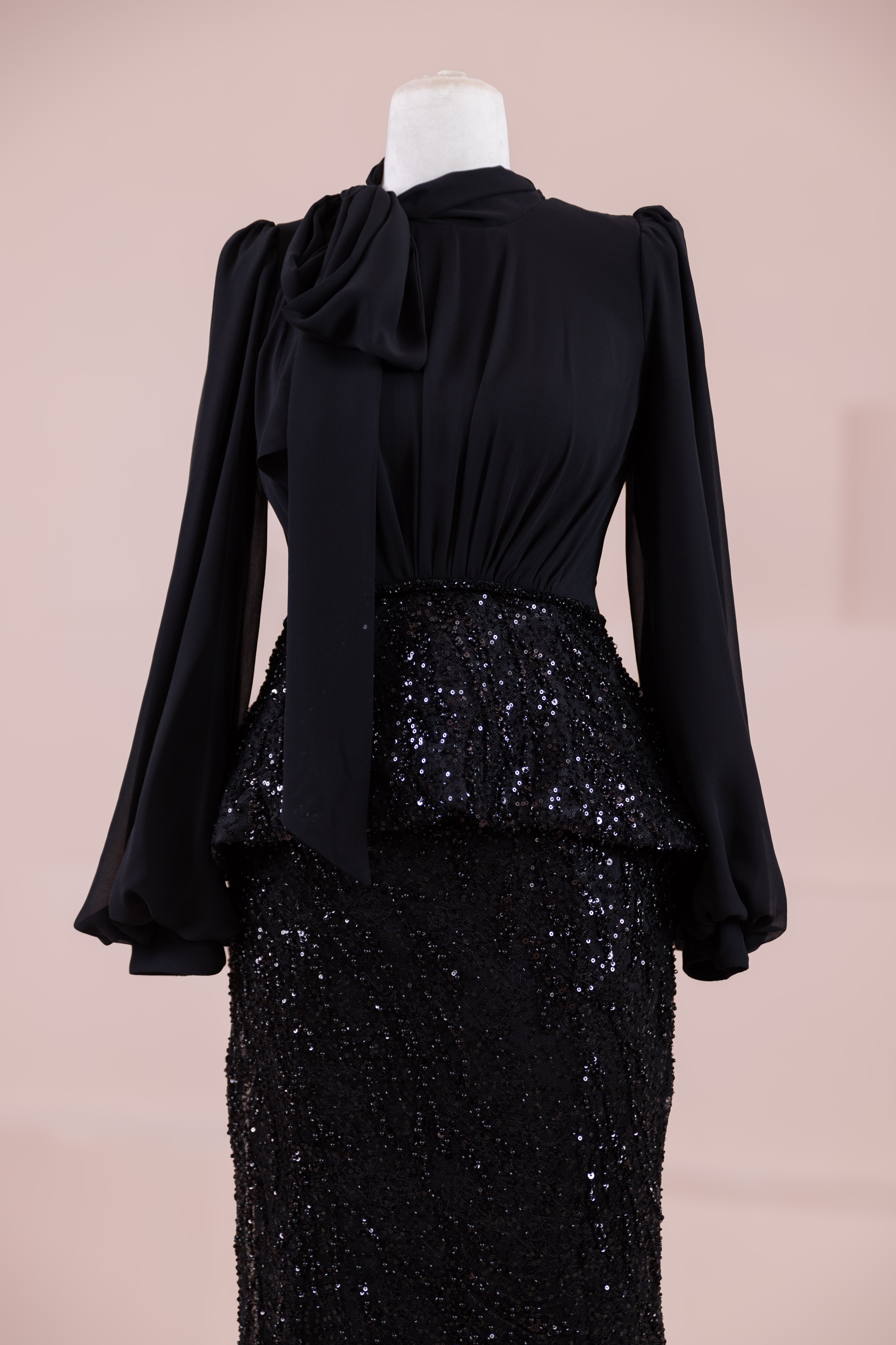 Nişa Tesettür Abiye - Black
