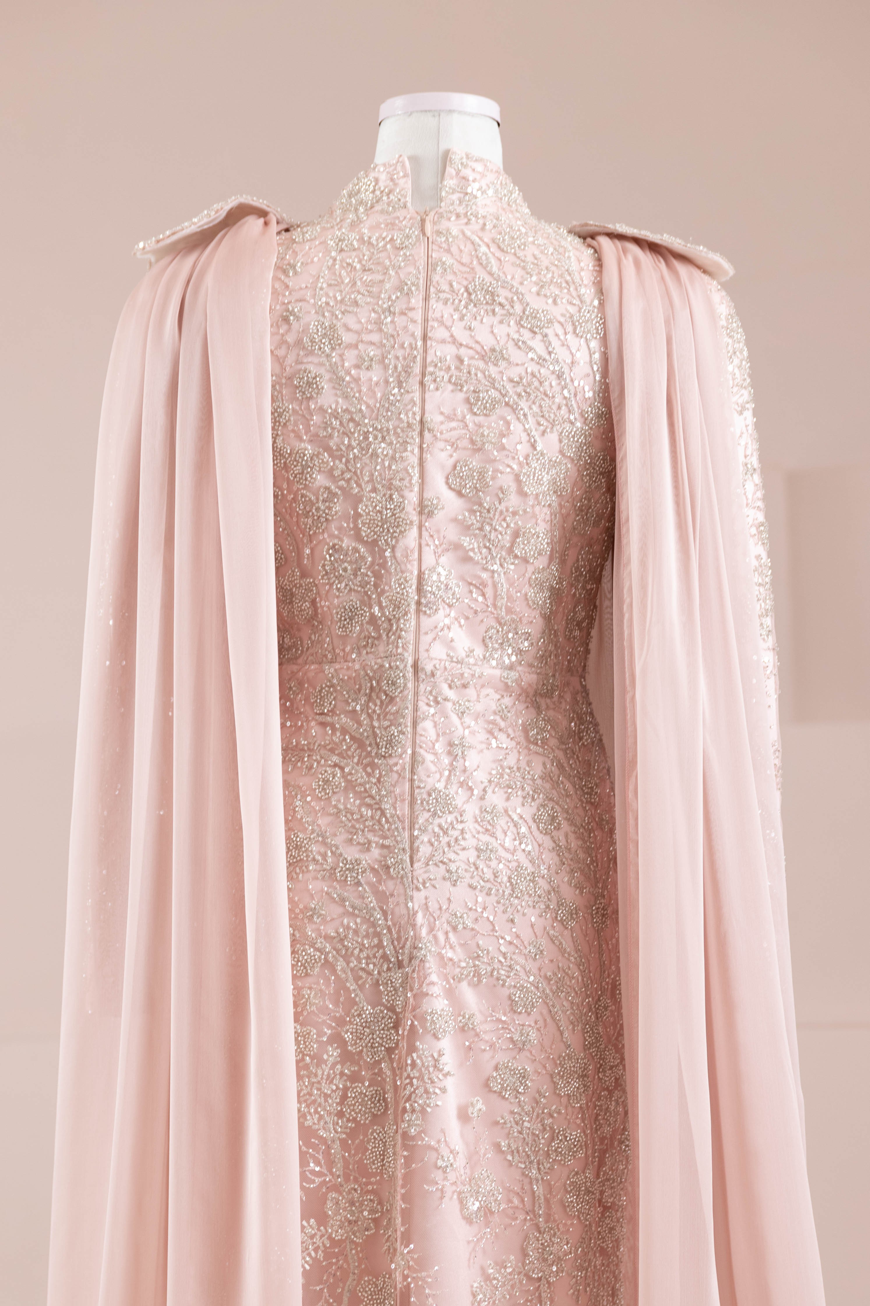 Glam Tesettür Abiye - Powder Pink
