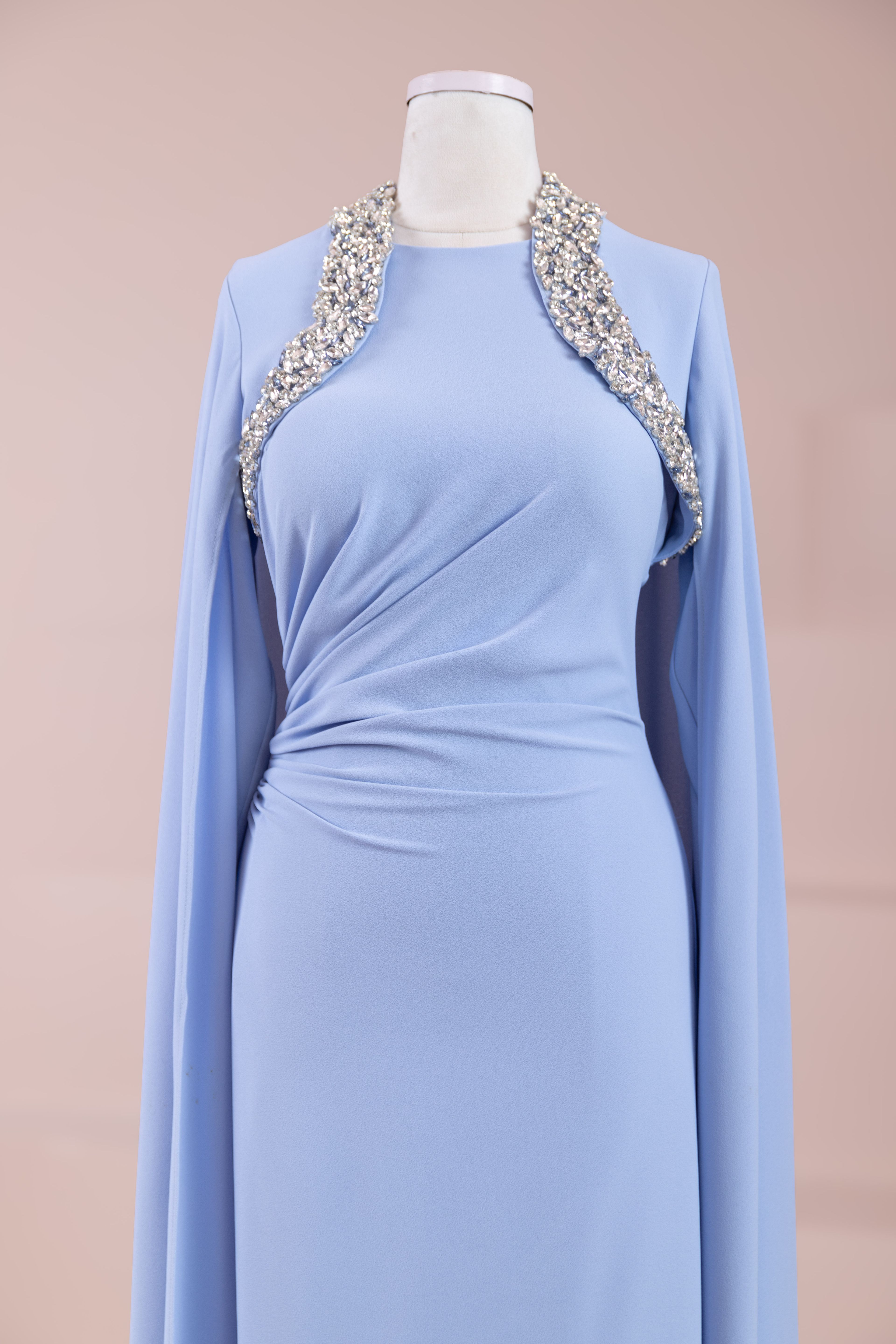 Asera Tesettür Abiye - Baby Blue