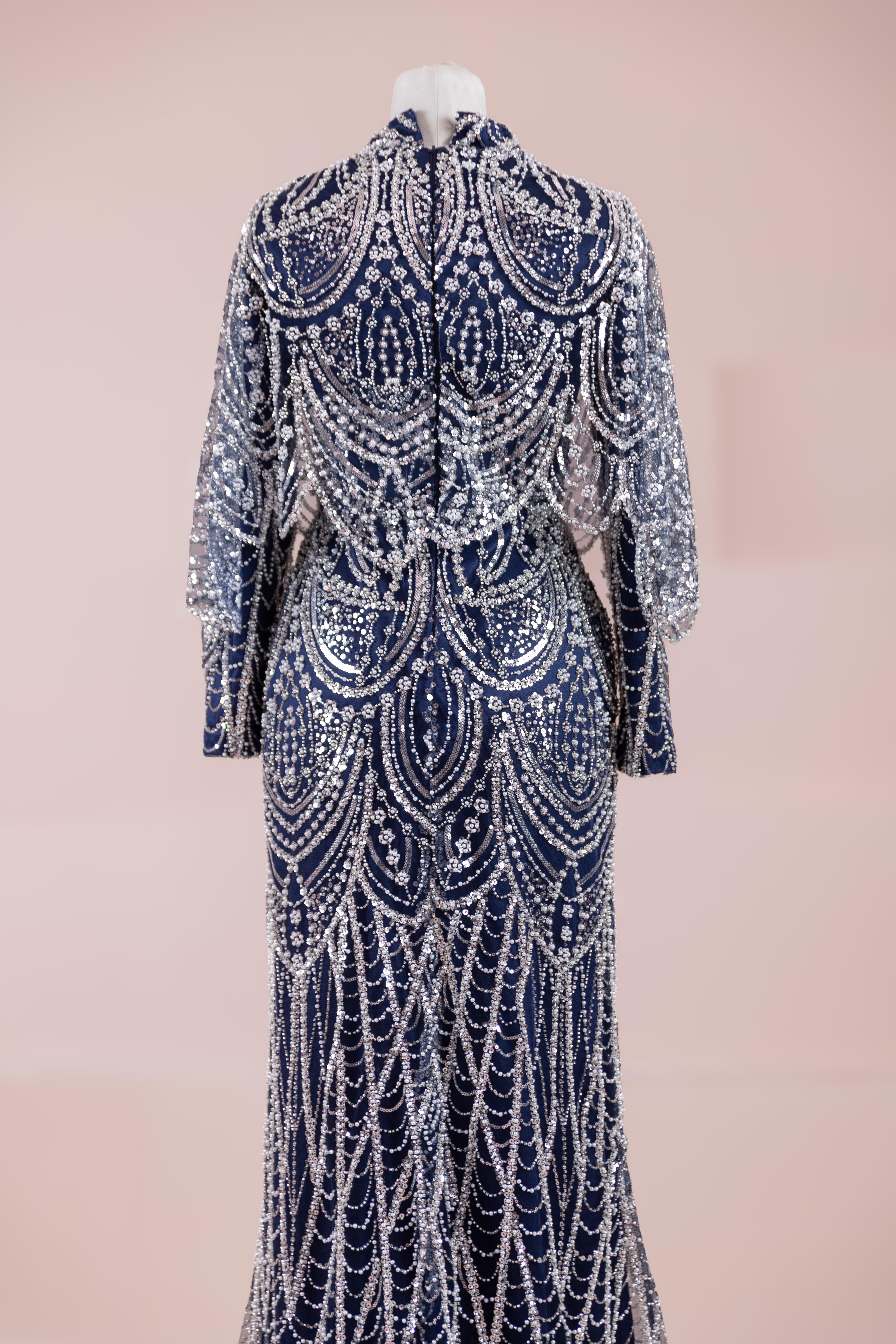 Diva Tesettür Abiye - Navy Blue