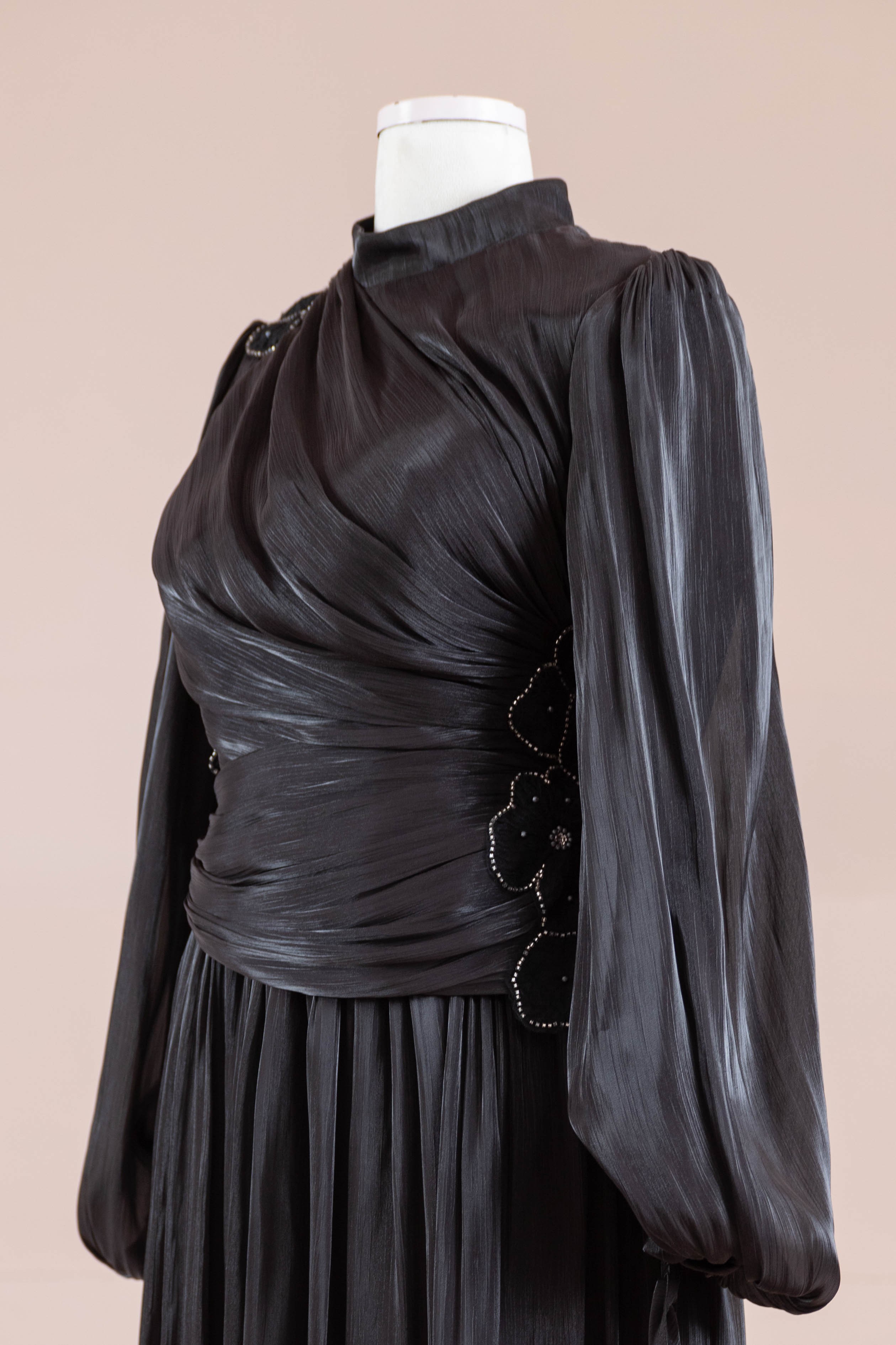 Rovi Tesettür Abiye - Black