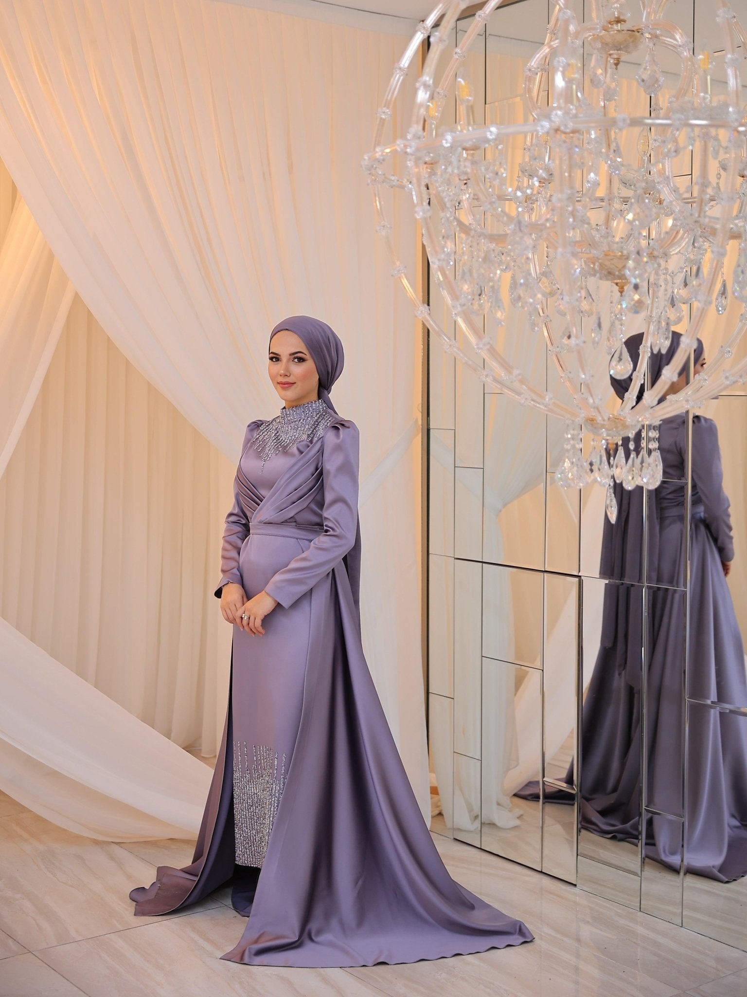 Nisa Hijab Evening Dress