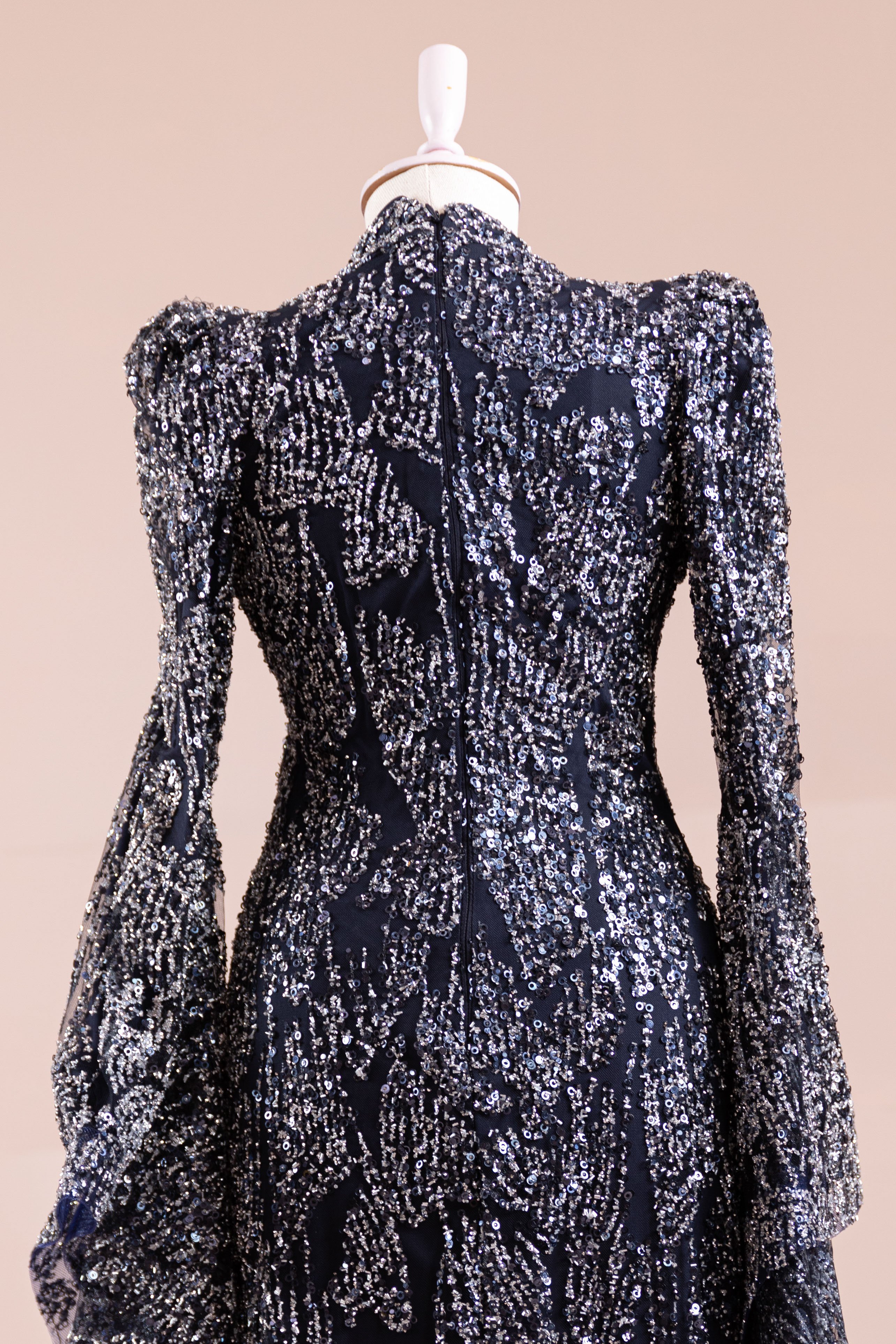 Nouria Tesettür Abiye - Navy Blue