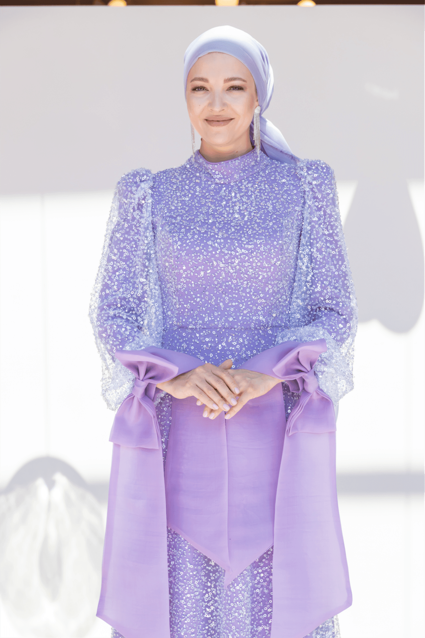 Melena Hijab Evening Dress - Lilac